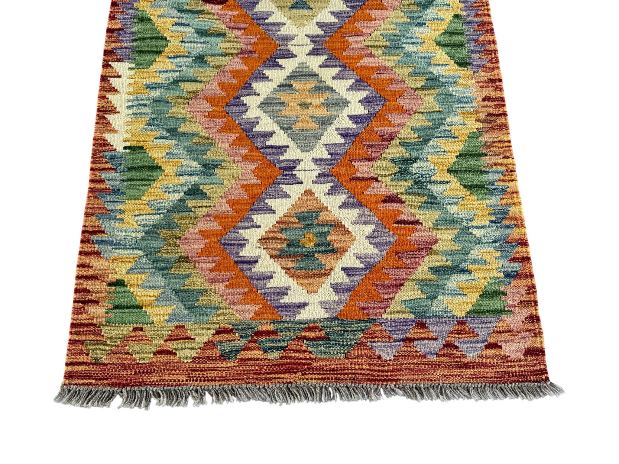 Handmade Afghan Kilim Rug 127 CM x 80 CM Sk#1439