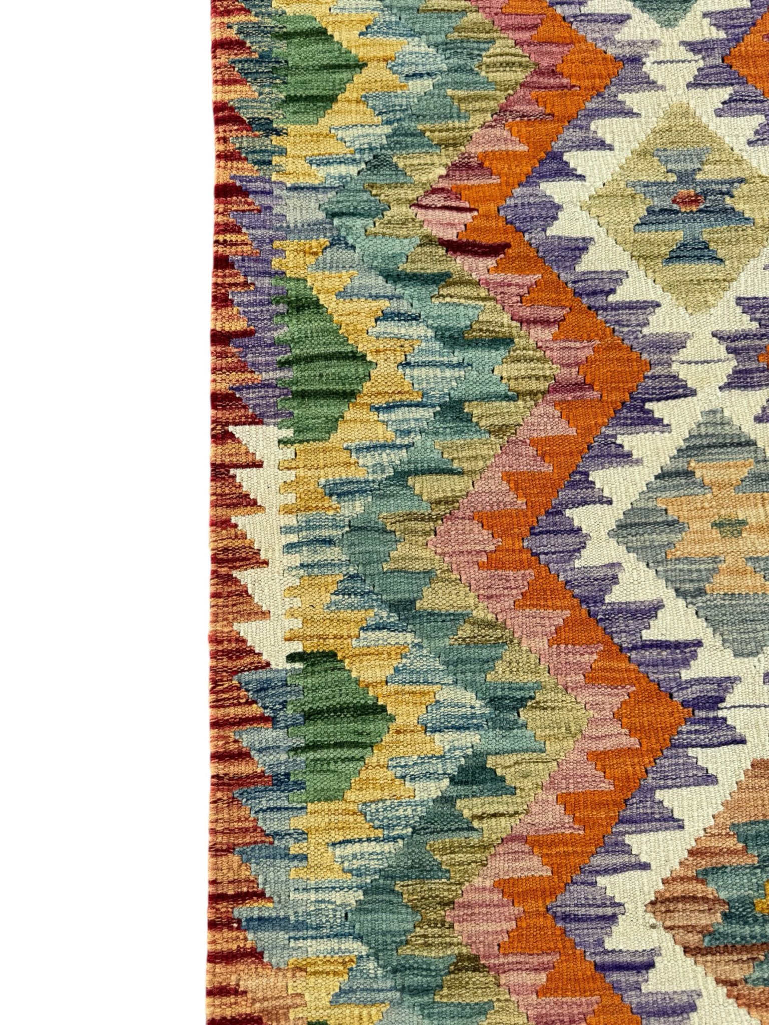 Handmade Afghan Kilim Rug 127 CM x 80 CM Sk#1439