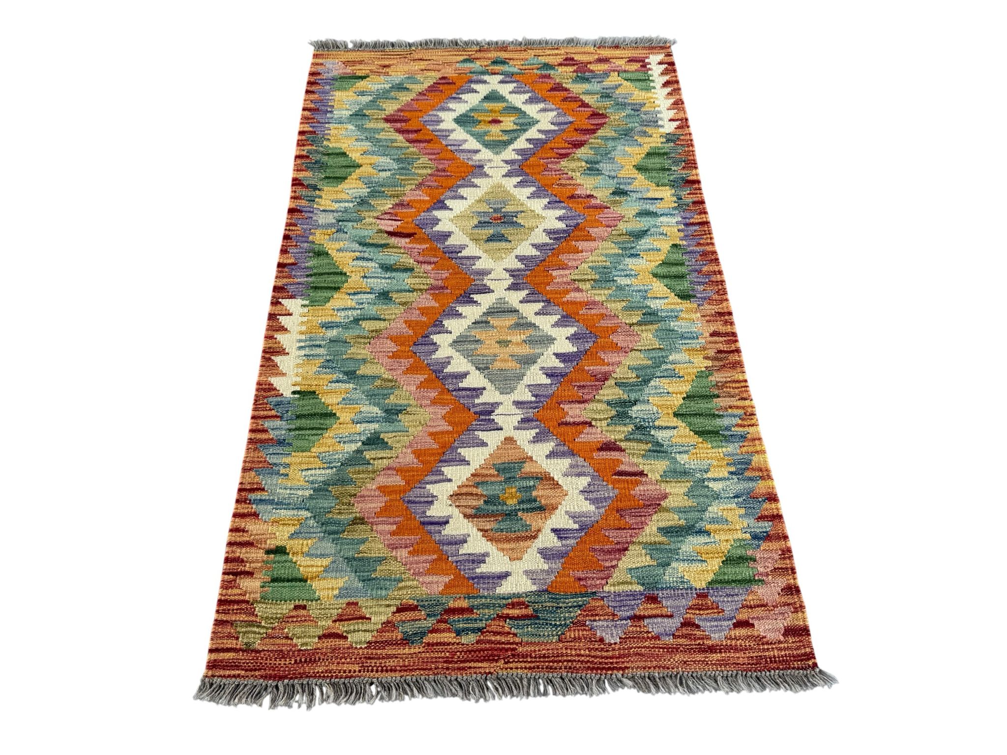 Handmade Afghan Kilim Rug 127 CM x 80 CM Sk#1439