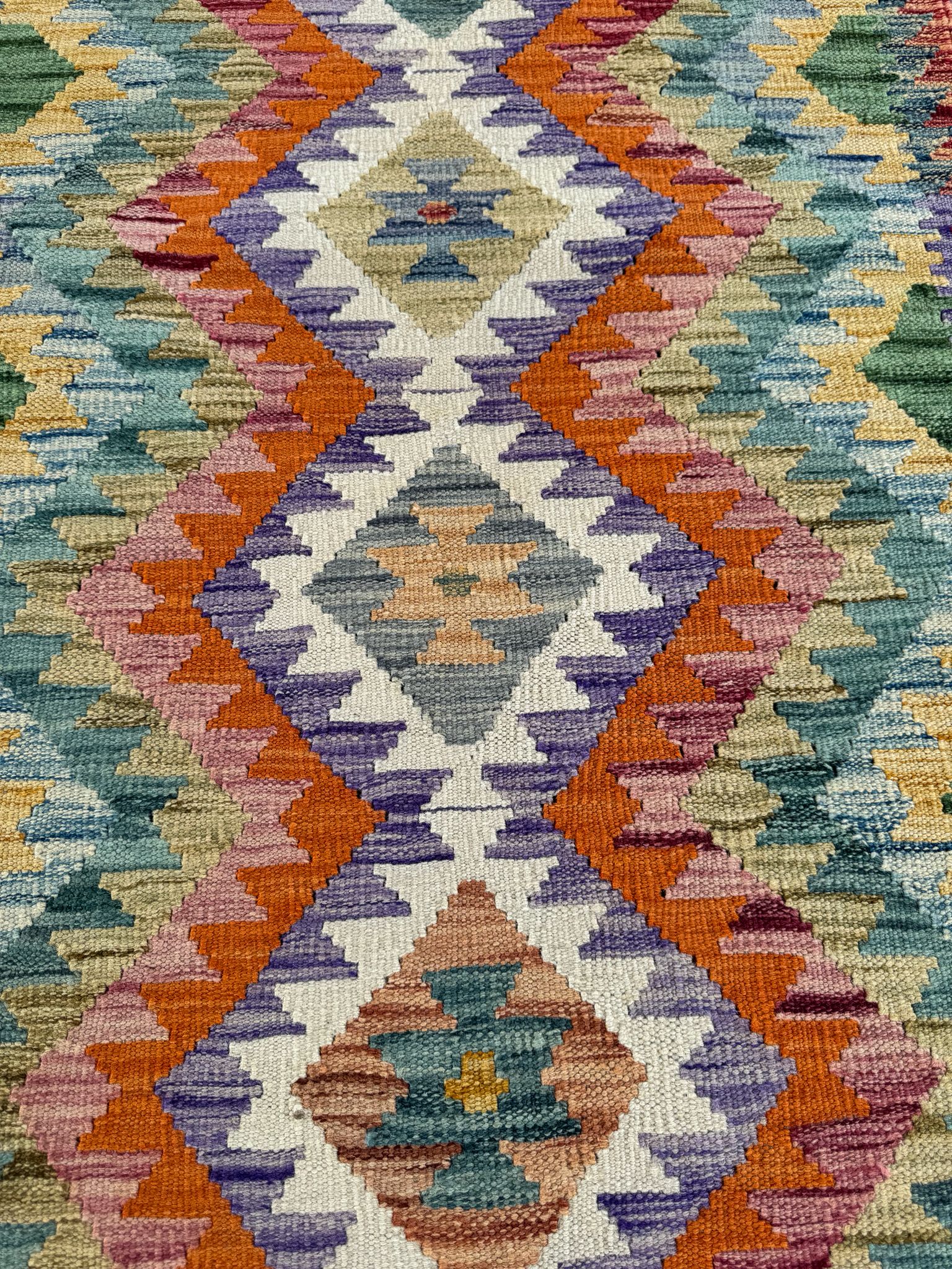 Handmade Afghan Kilim Rug 127 CM x 80 CM Sk#1439