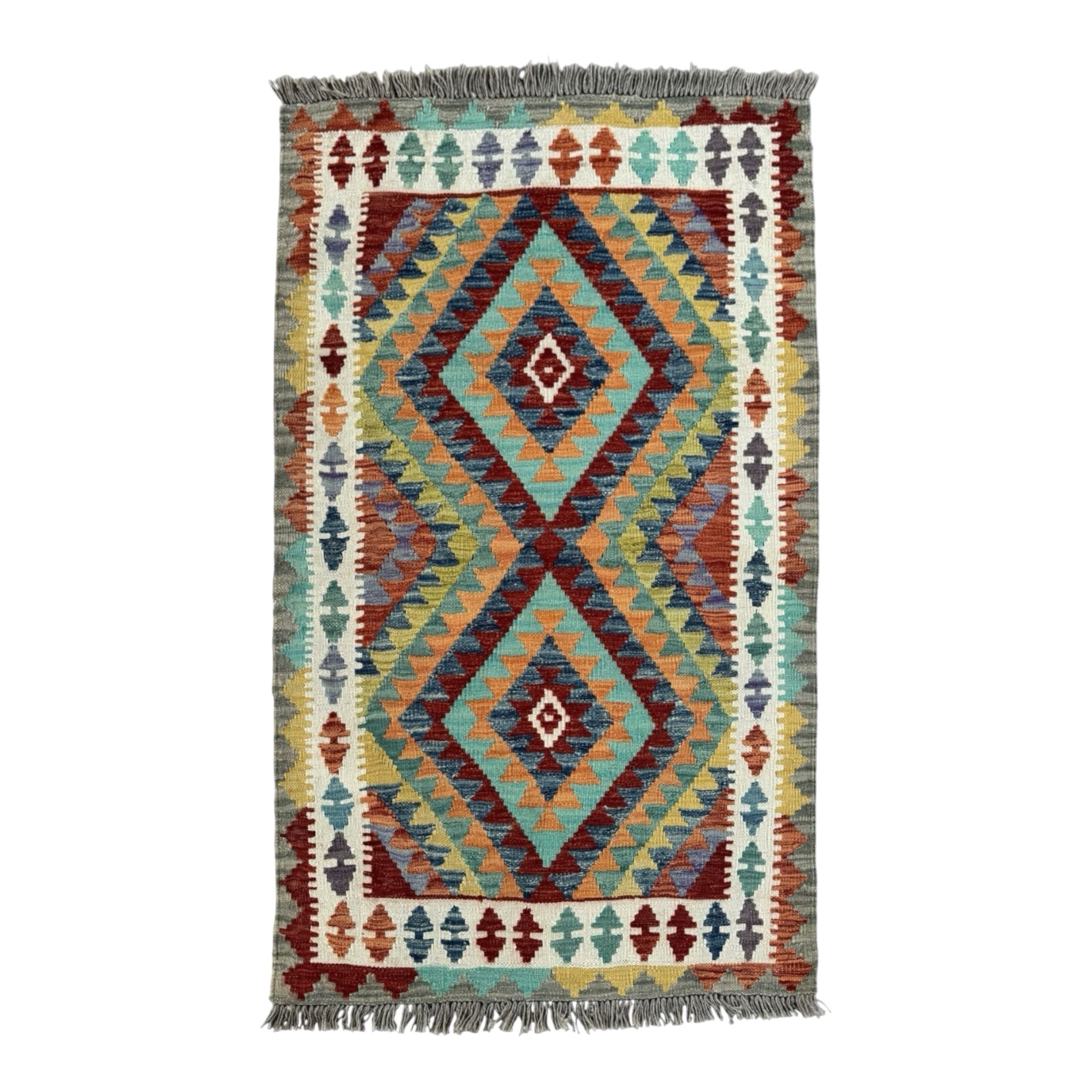 Handmade Afghan Kilim Rug 151 CM x 102 CM Sk#1440