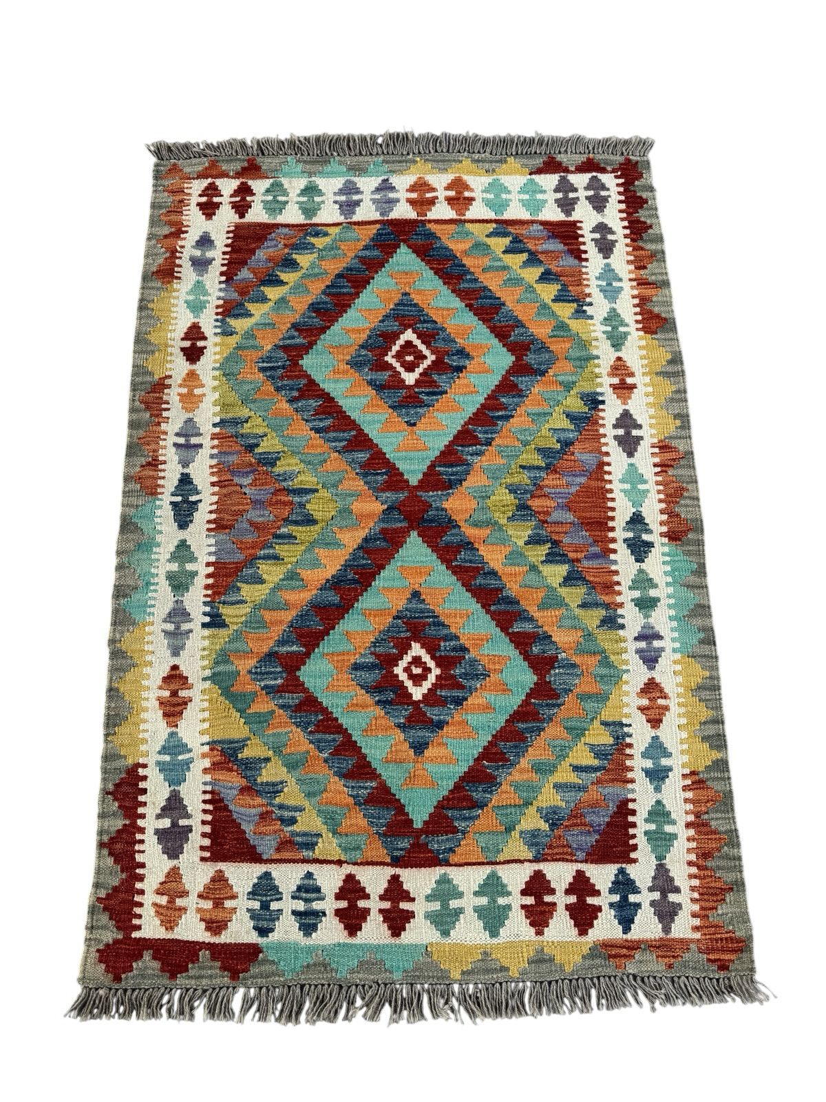 Handmade Afghan Kilim Rug 151 CM x 102 CM Sk#1440