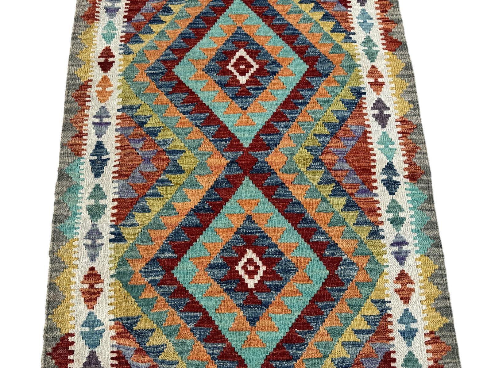 Handmade Afghan Kilim Rug 151 CM x 102 CM Sk#1440