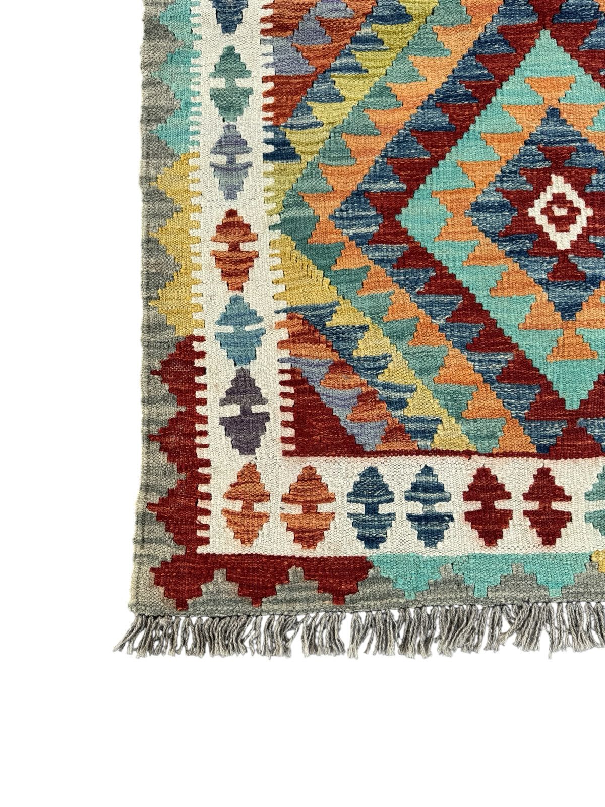 Handmade Afghan Kilim Rug 151 CM x 102 CM Sk#1440