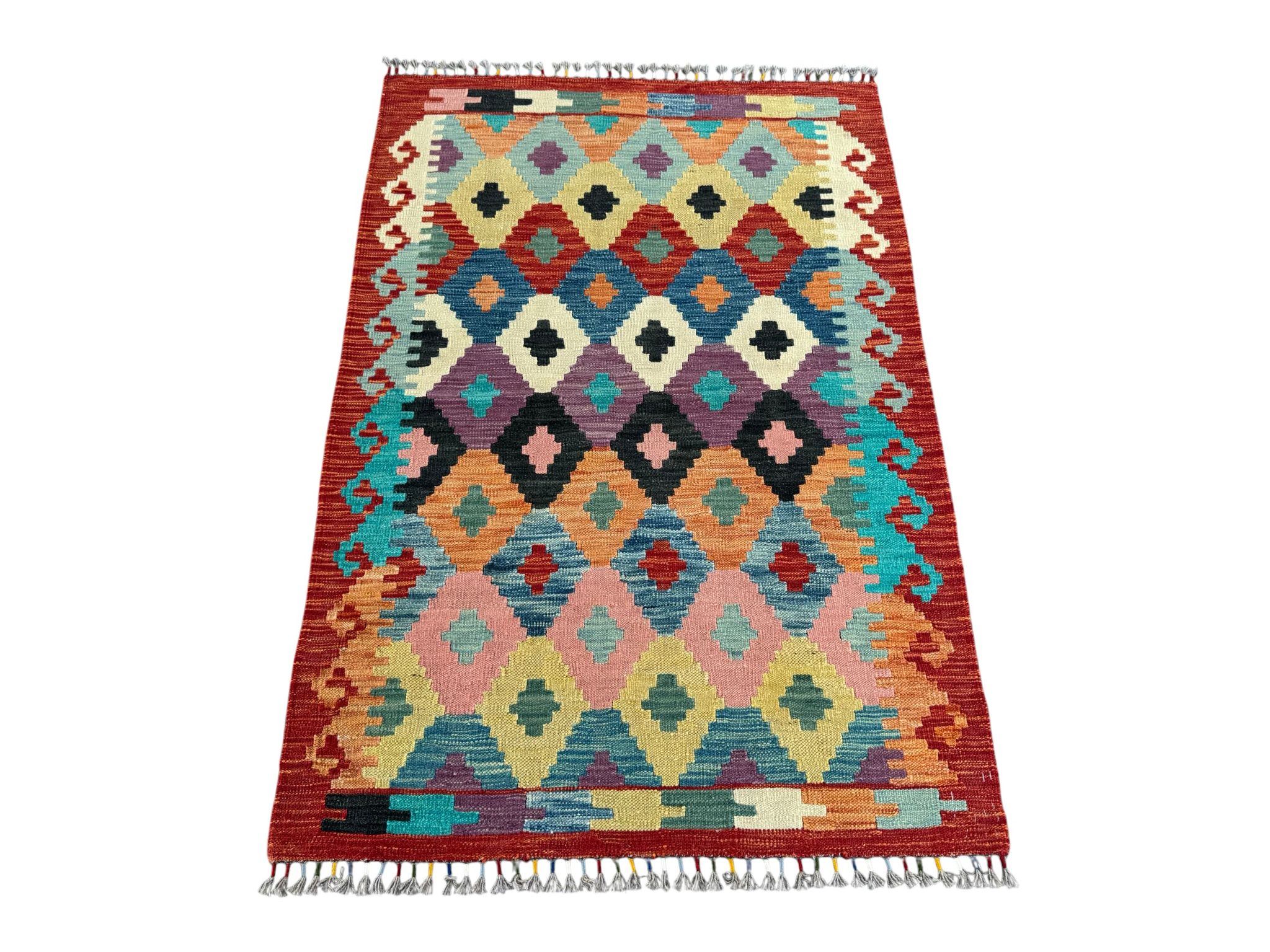 Handmade Afghan Kilim Rug 151 CM x 104 CM Sk#1442