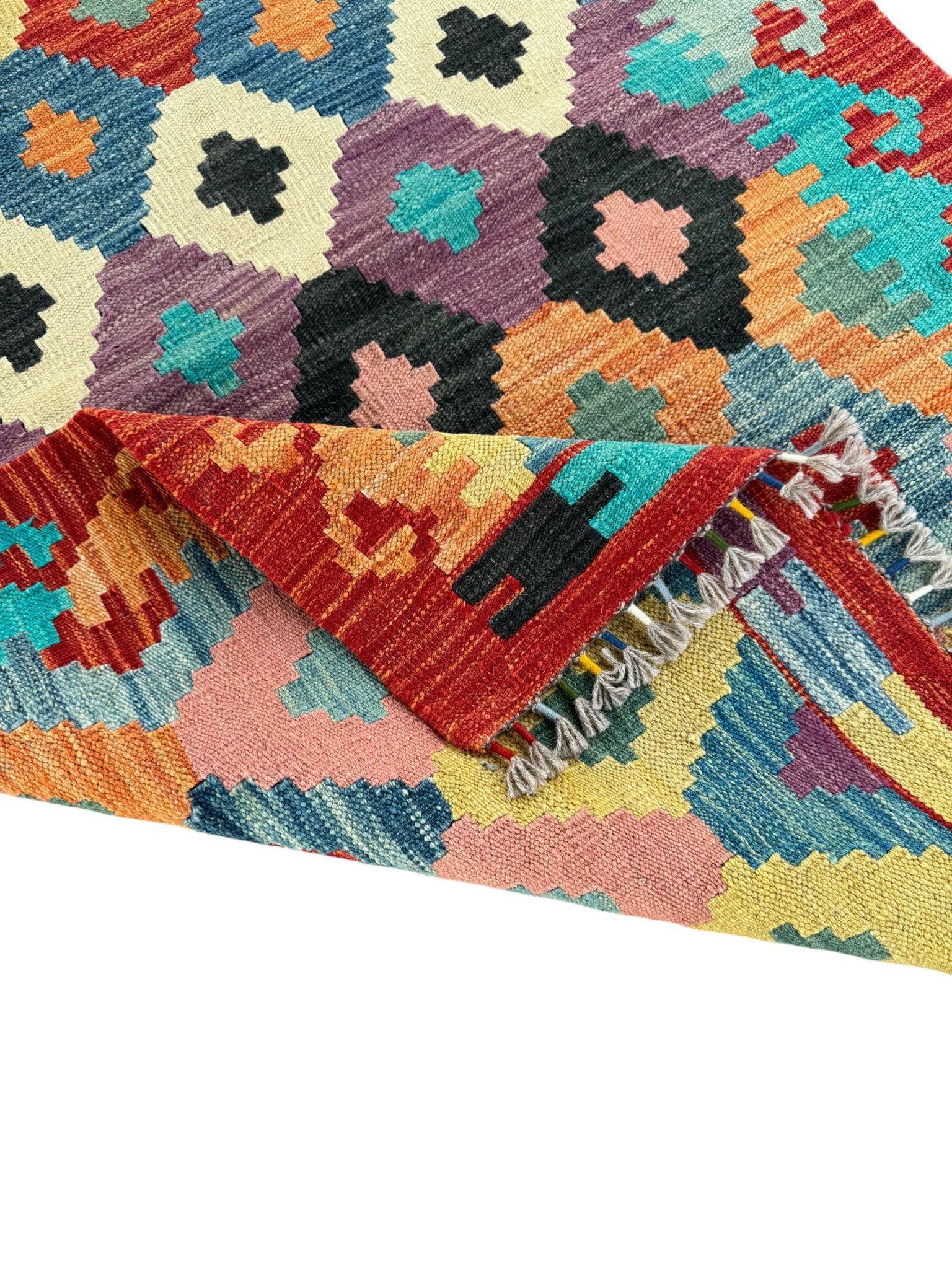Handmade Afghan Kilim Rug 151 CM x 104 CM Sk#1442