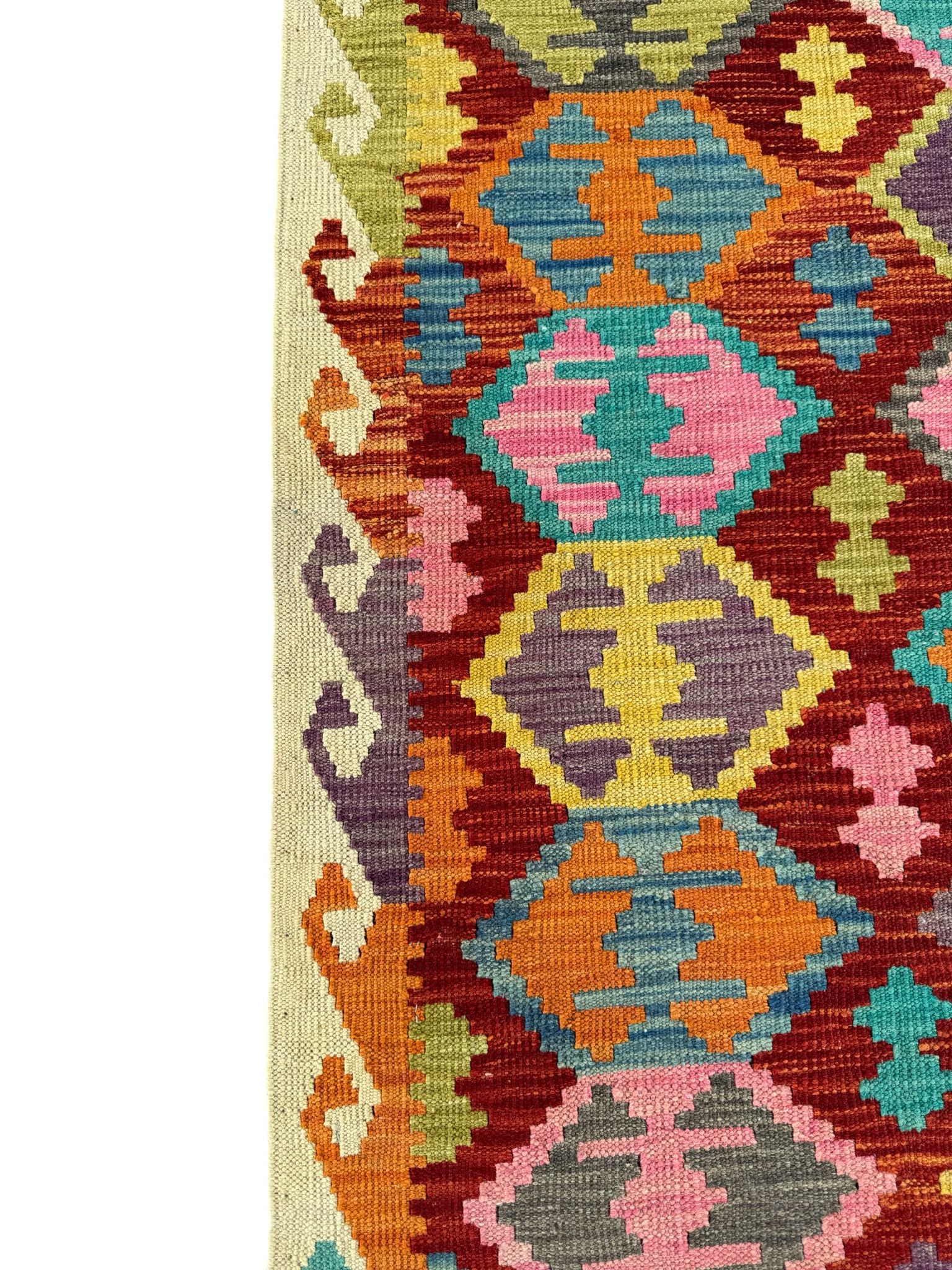 Handmade Afghan Kilim Rug 143 CM x 104 CM Sk#1443