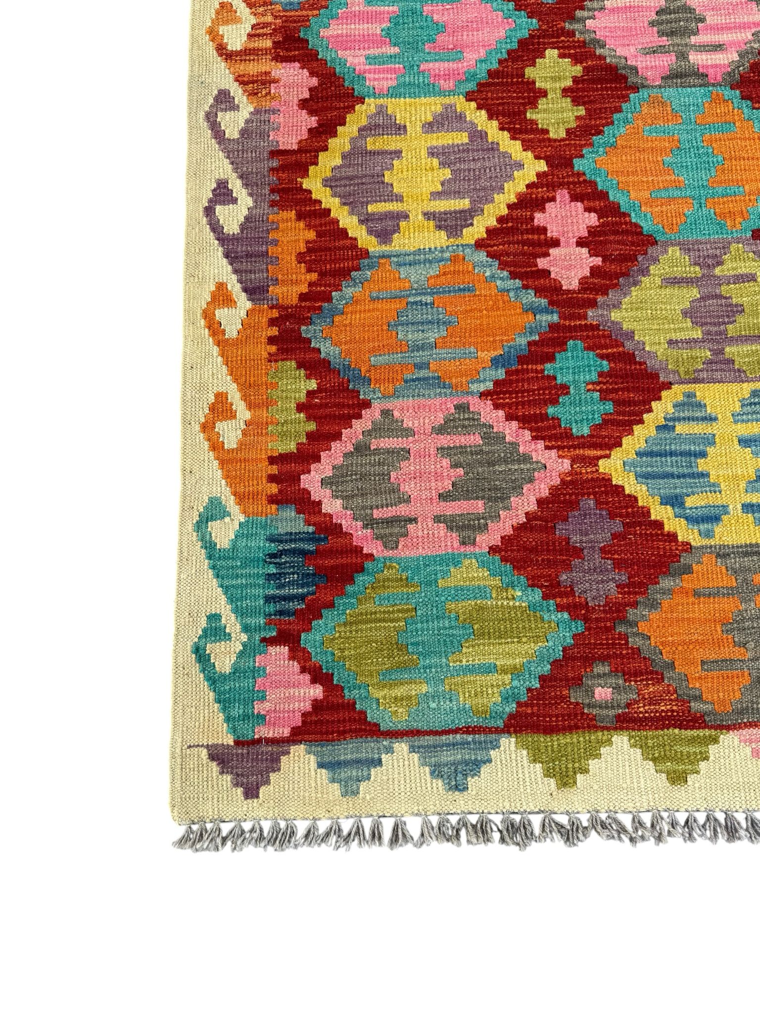 Handmade Afghan Kilim Rug 143 CM x 104 CM Sk#1443