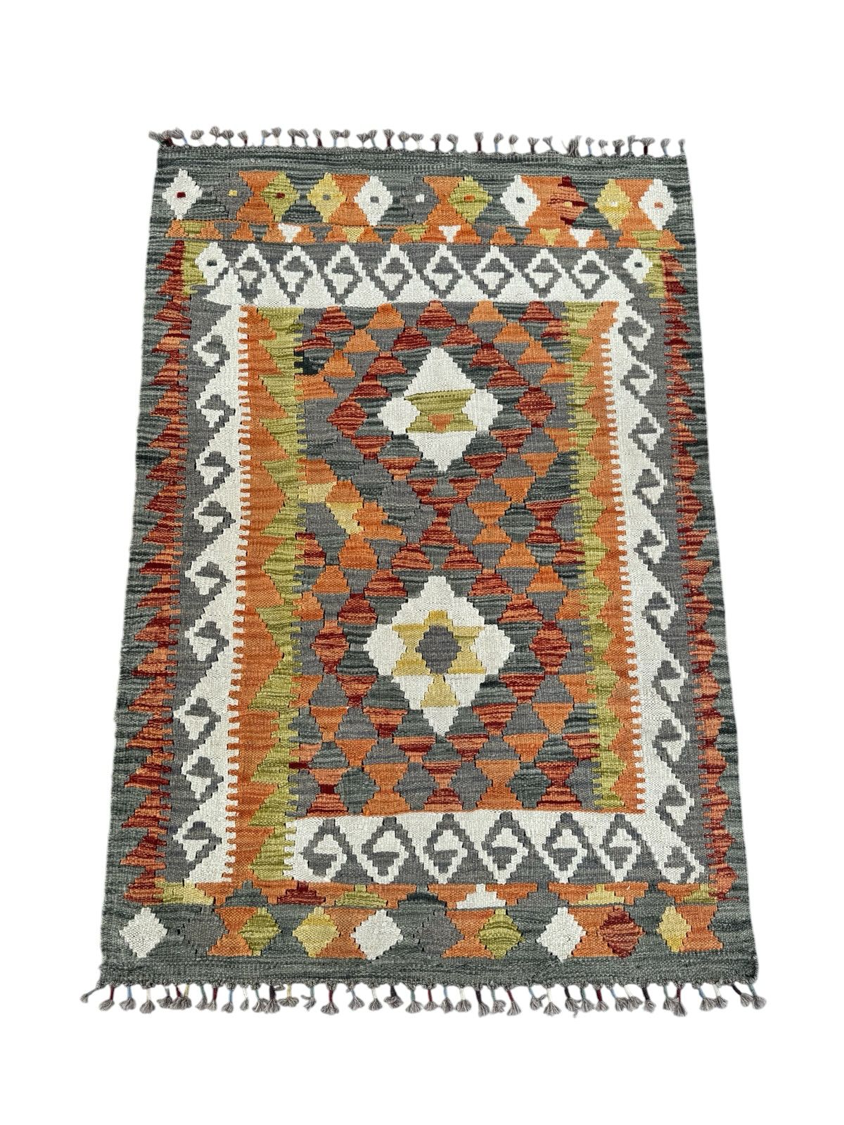 Handmade Afghan Kilim Rug 133 CM x 90 CM Sk#1444