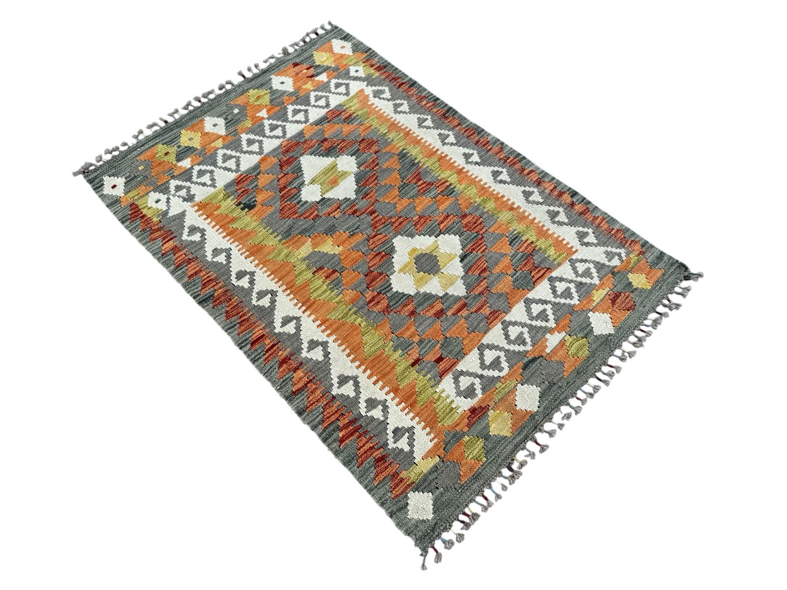 Handmade Afghan Kilim Rug 133 CM x 90 CM Sk#1444