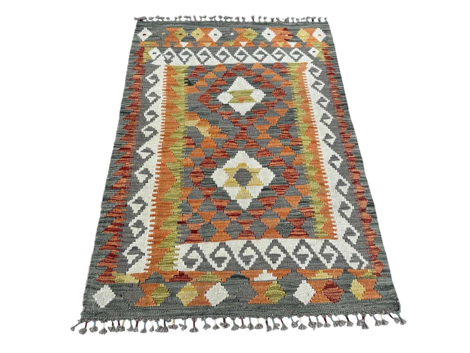 Handmade Afghan Kilim Rug 133 CM x 90 CM Sk#1444