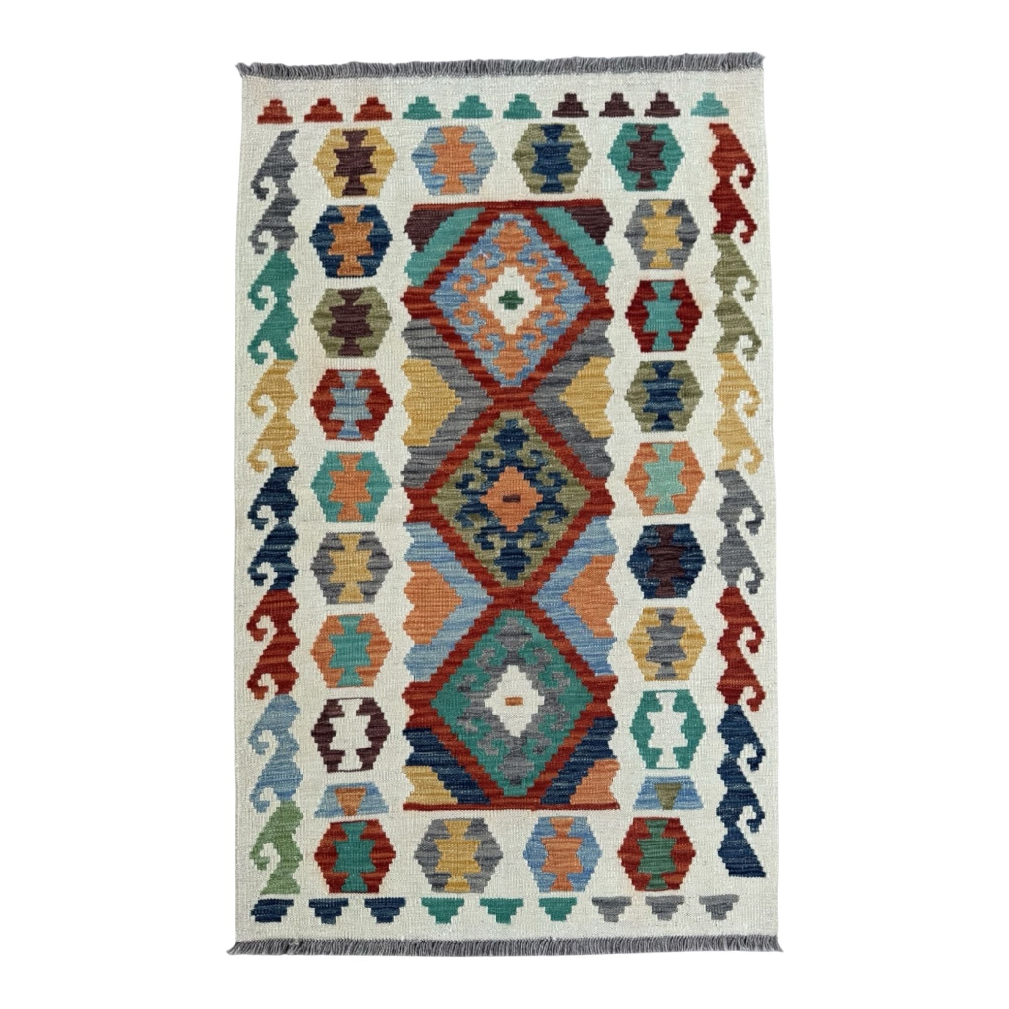 Handmade Afghan Kilim Rug 147 CM x 99 CM Sk#1445