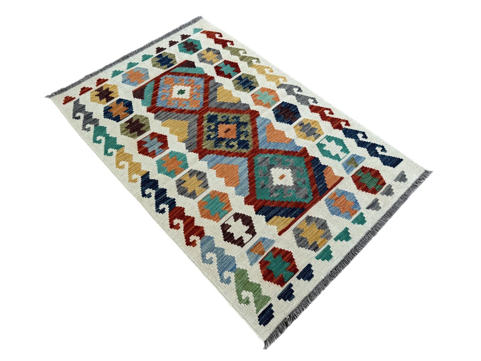 Handmade Afghan Kilim Rug 147 CM x 99 CM Sk#1445