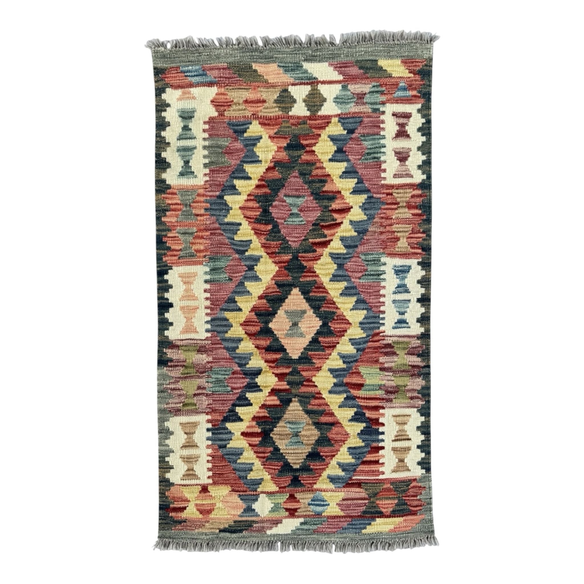 Handmade Afghan Kilim Rug 121 CM x 74 CM Sk#1446