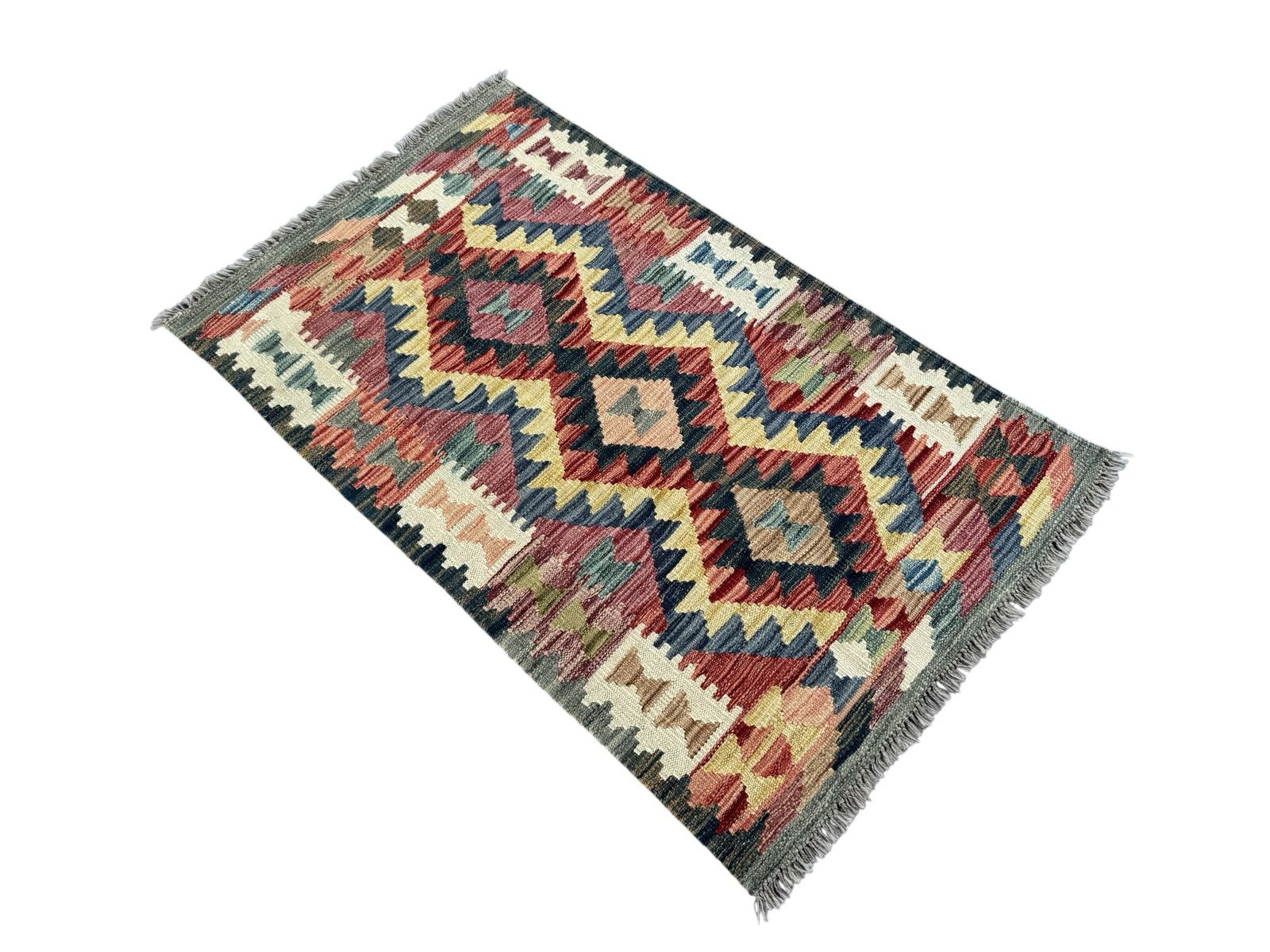 Handmade Afghan Kilim Rug 121 CM x 74 CM Sk#1446