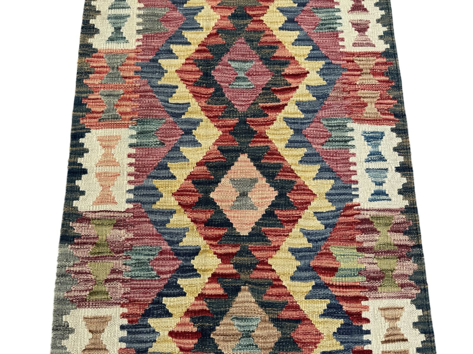 Handmade Afghan Kilim Rug 121 CM x 74 CM Sk#1446