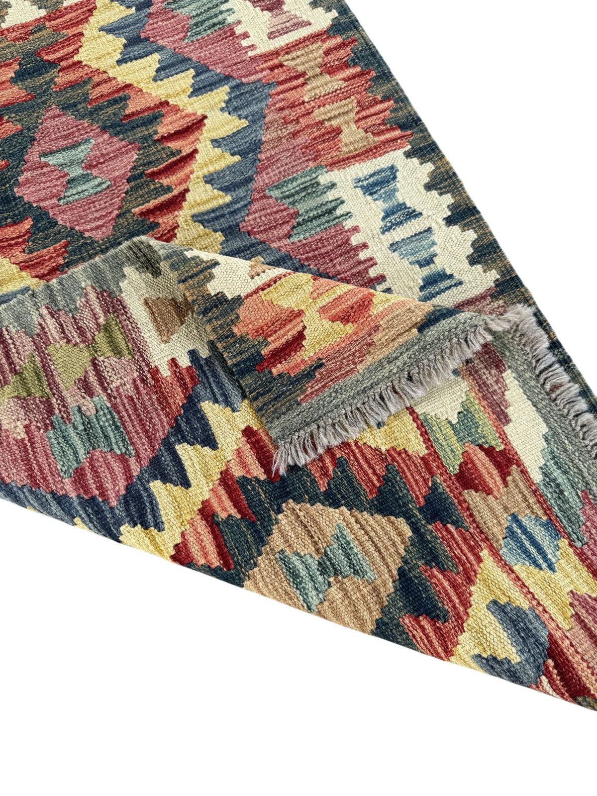 Handmade Afghan Kilim Rug 121 CM x 74 CM Sk#1446