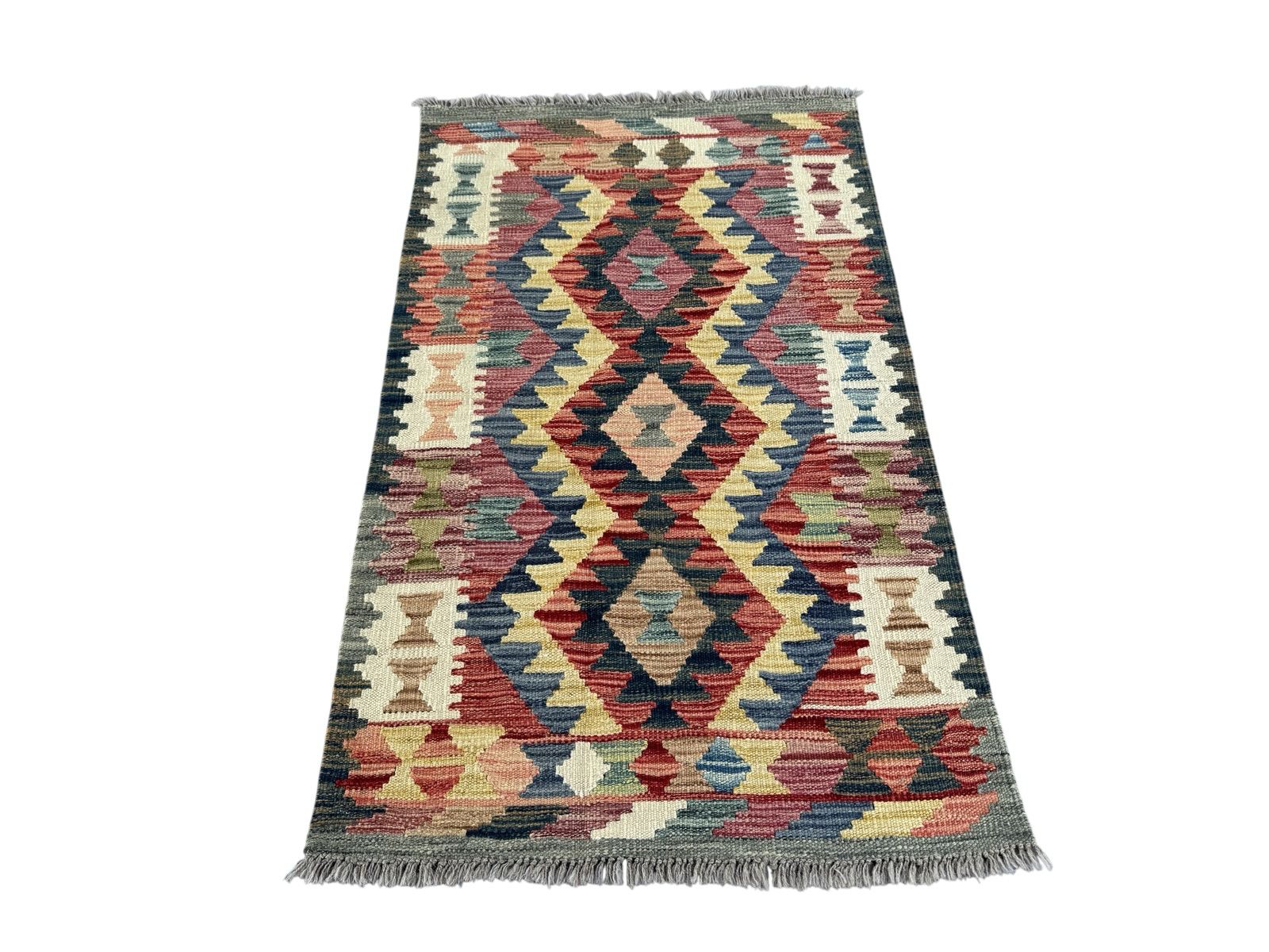 Handmade Afghan Kilim Rug 121 CM x 74 CM Sk#1446