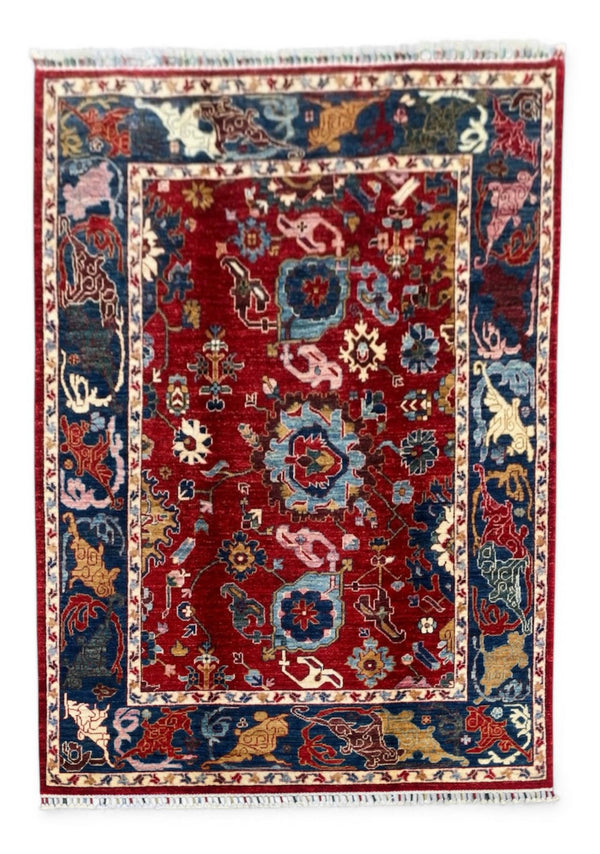 Hand Knotted Chobi Wool Rug | 204 CM x 149 CM SK#1379