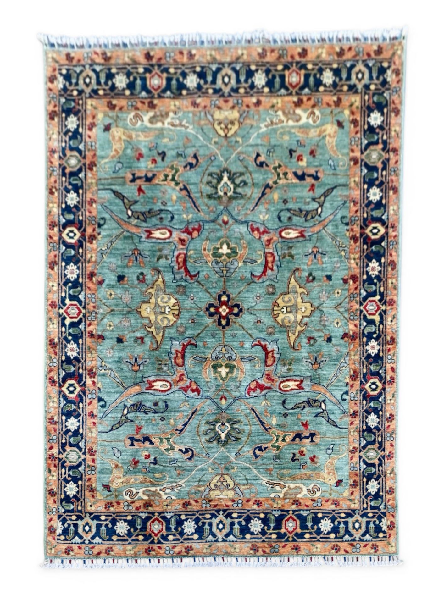 Hand Knotted Chobi Wool Rug | 201 CM x 149 CM SK#1378