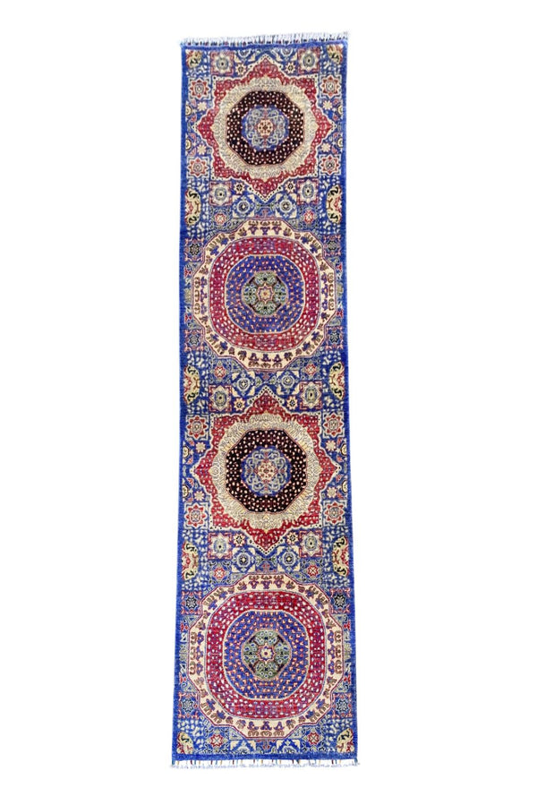 Handmade Afghan Chobi Hallway Runner Rug 296 CM x 78 CM SS#33
