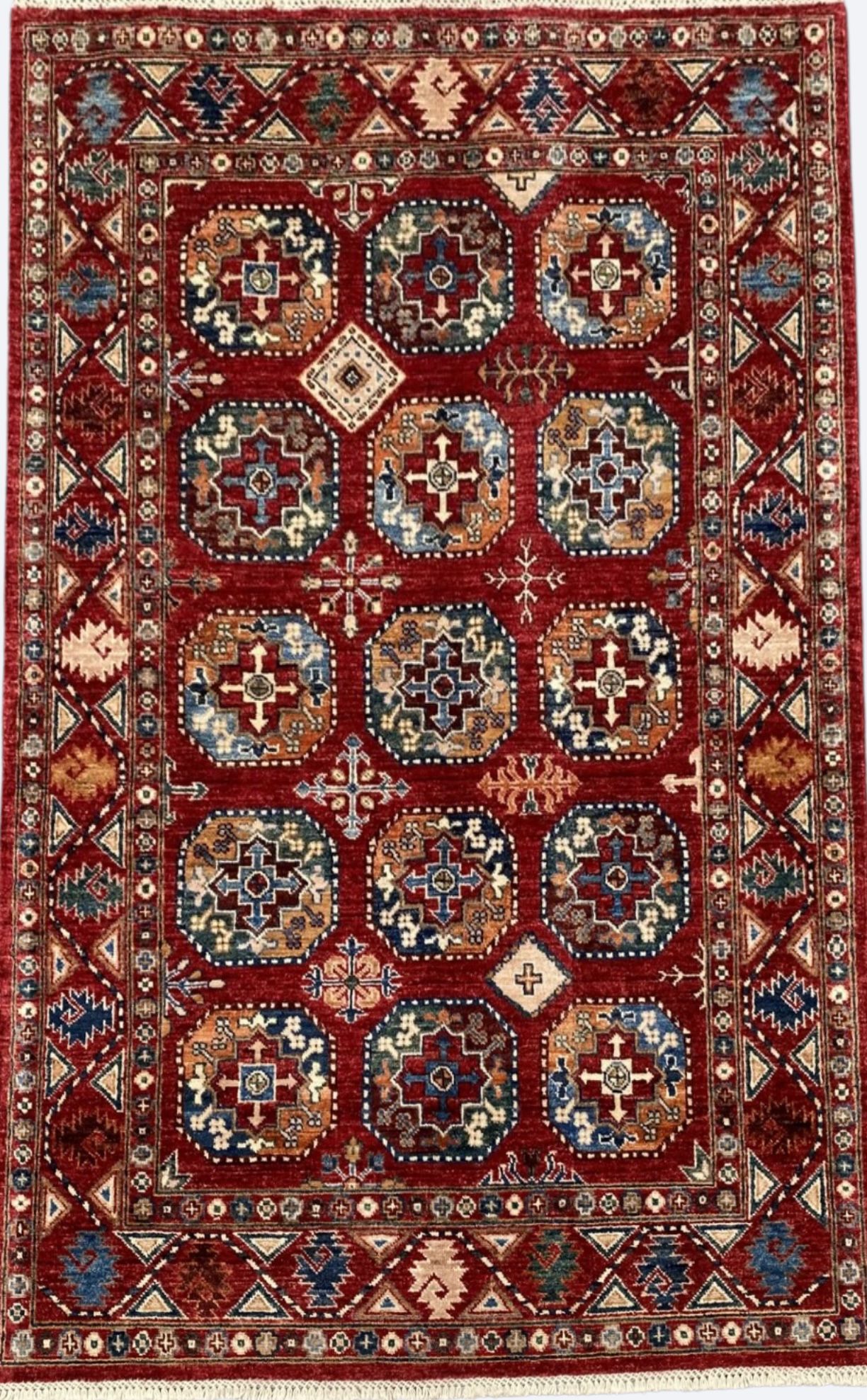 Hand Knotted Chobi Wool Rug  179 CM x 122 CM SK#353