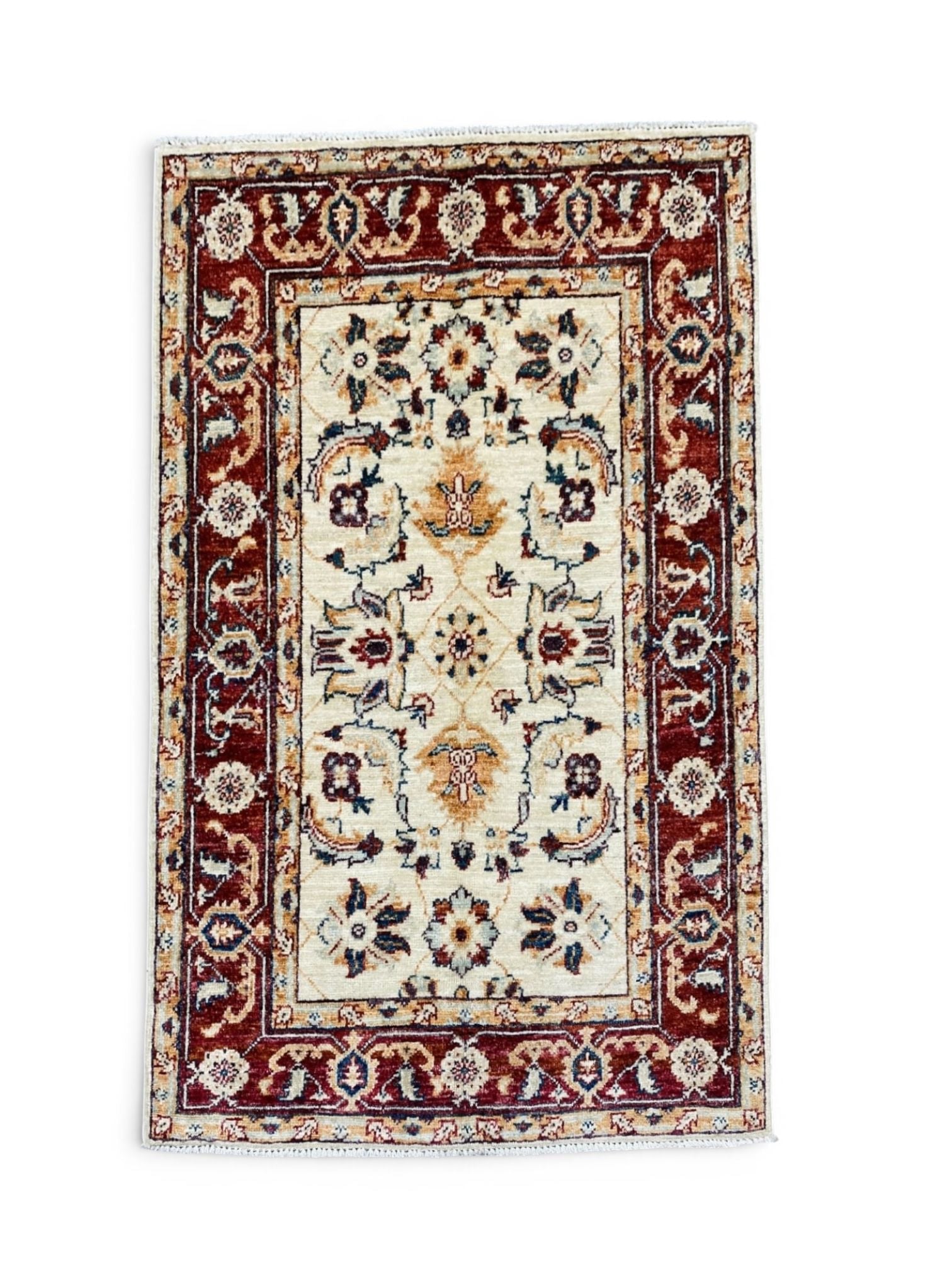 Handmade Fine Quality Chobi Wool Rug   125 CM x 80 CM  SS#57