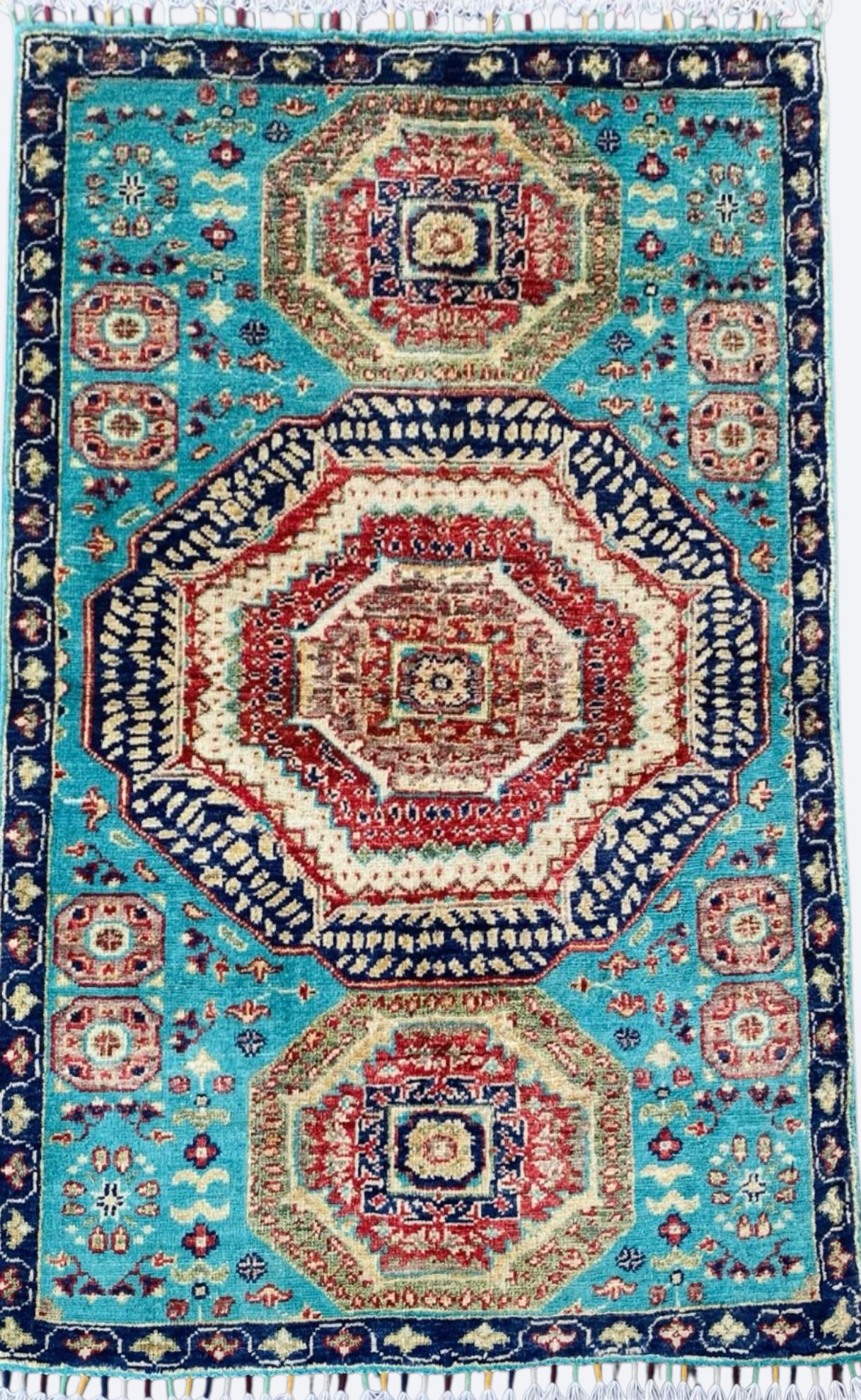 Handmade Fine Quality Chobi Wool Rug   120 CM x 80 CM  SS#71