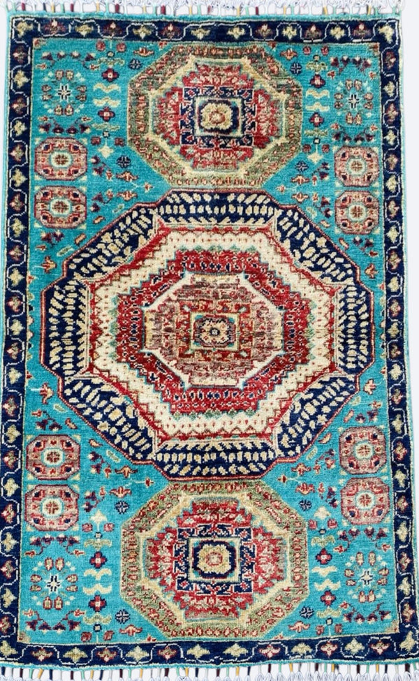 Handmade Fine Quality Chobi Wool Rug   120 CM x 80 CM  SS#71