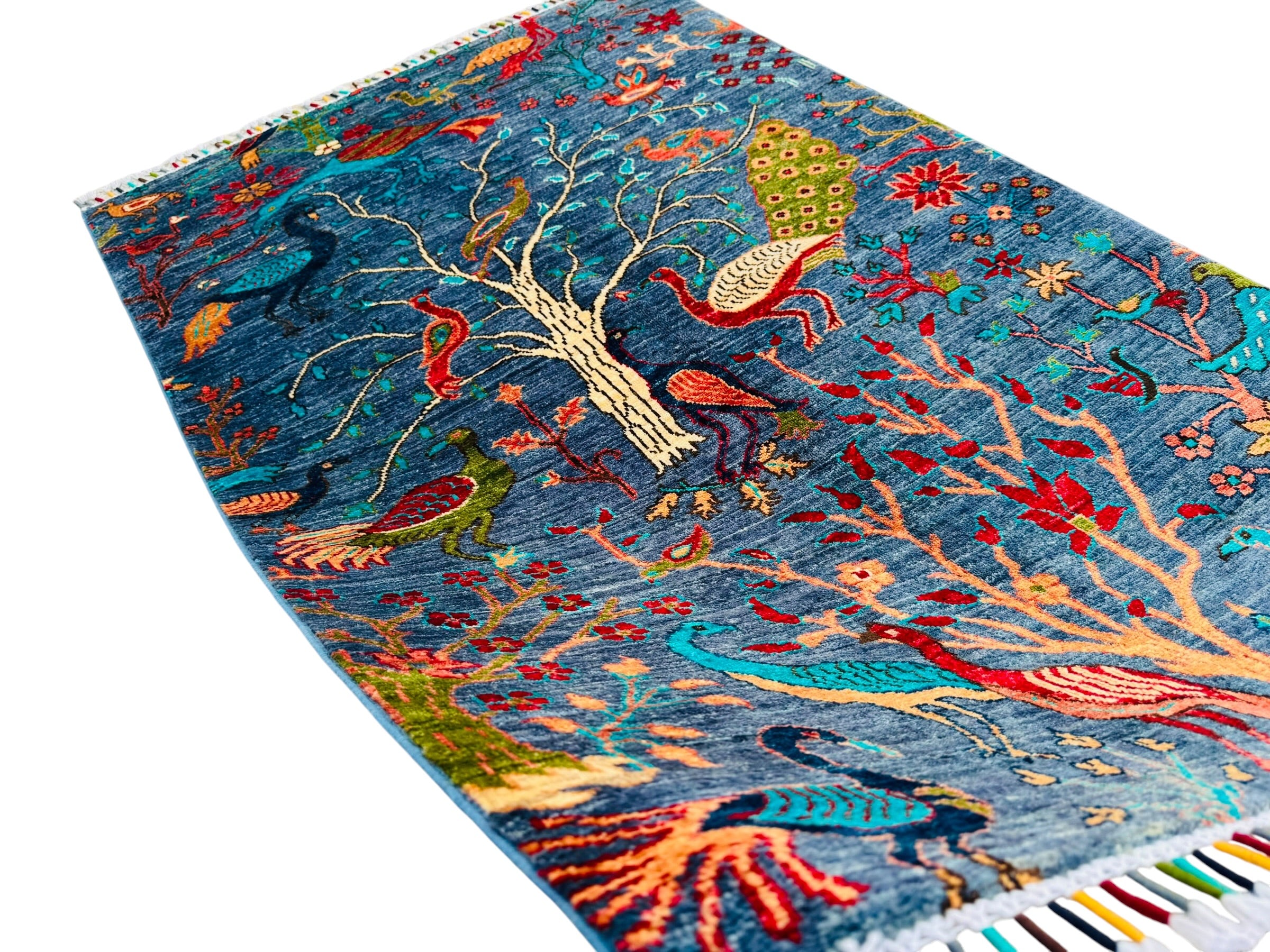 Handmade Chobi Pictorial Wool Rug   150 CM x 97 CM  SK#2019