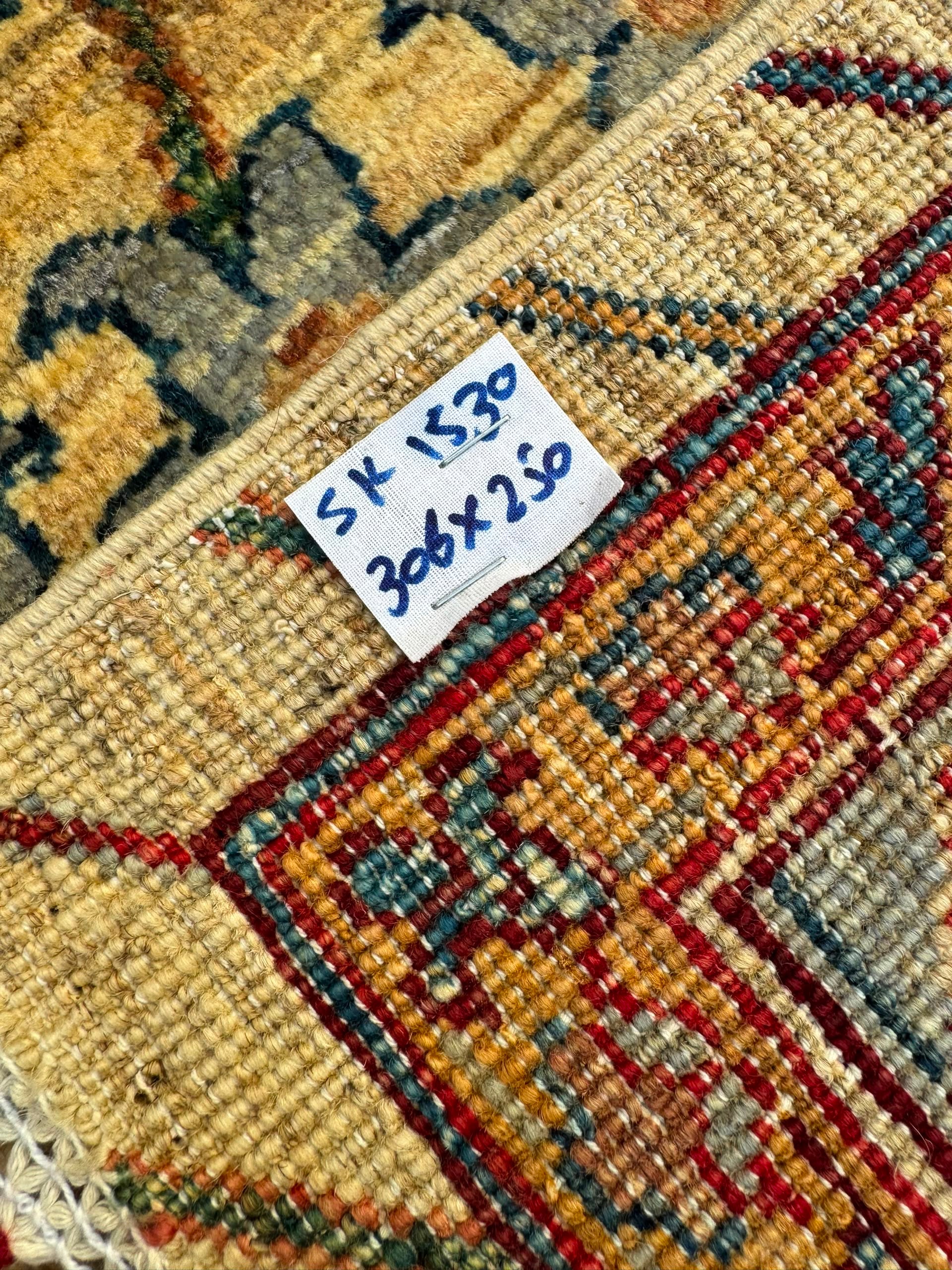 Hand-Knotted Chobi Floral Design Wool Rug 306 CM x 250 CM