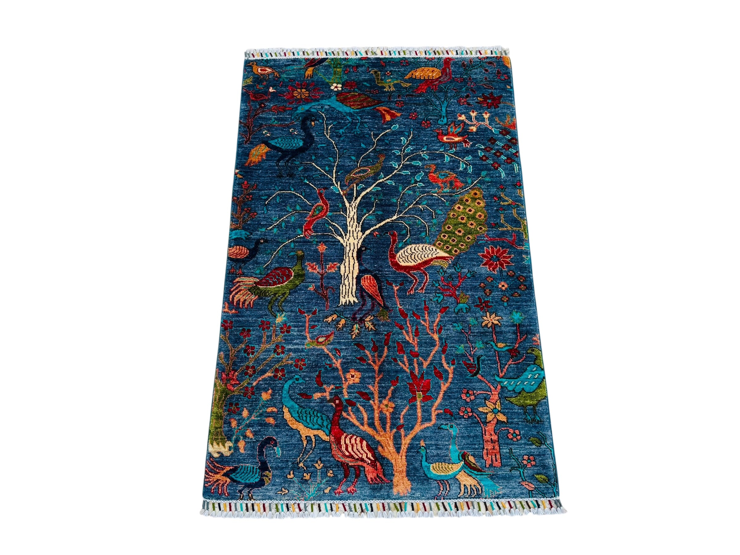Handmade Chobi Pictorial Wool Rug   150 CM x 97 CM  SK#2019