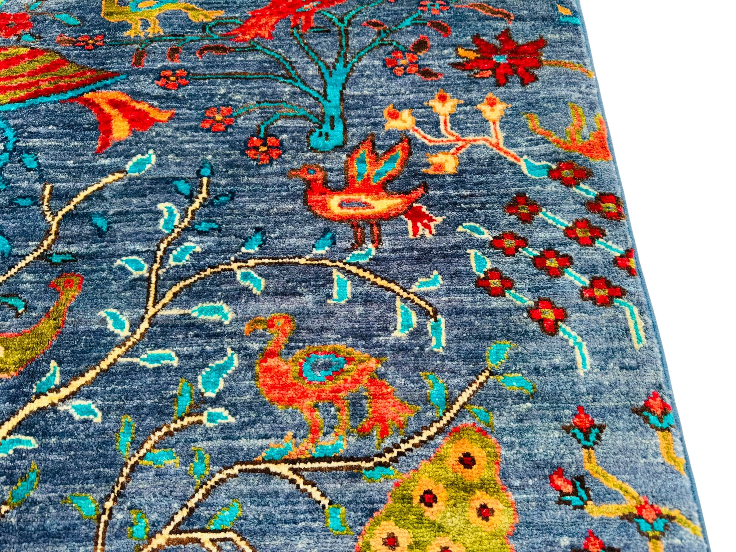 Handmade Chobi Pictorial Wool Rug   150 CM x 97 CM  SK#2019