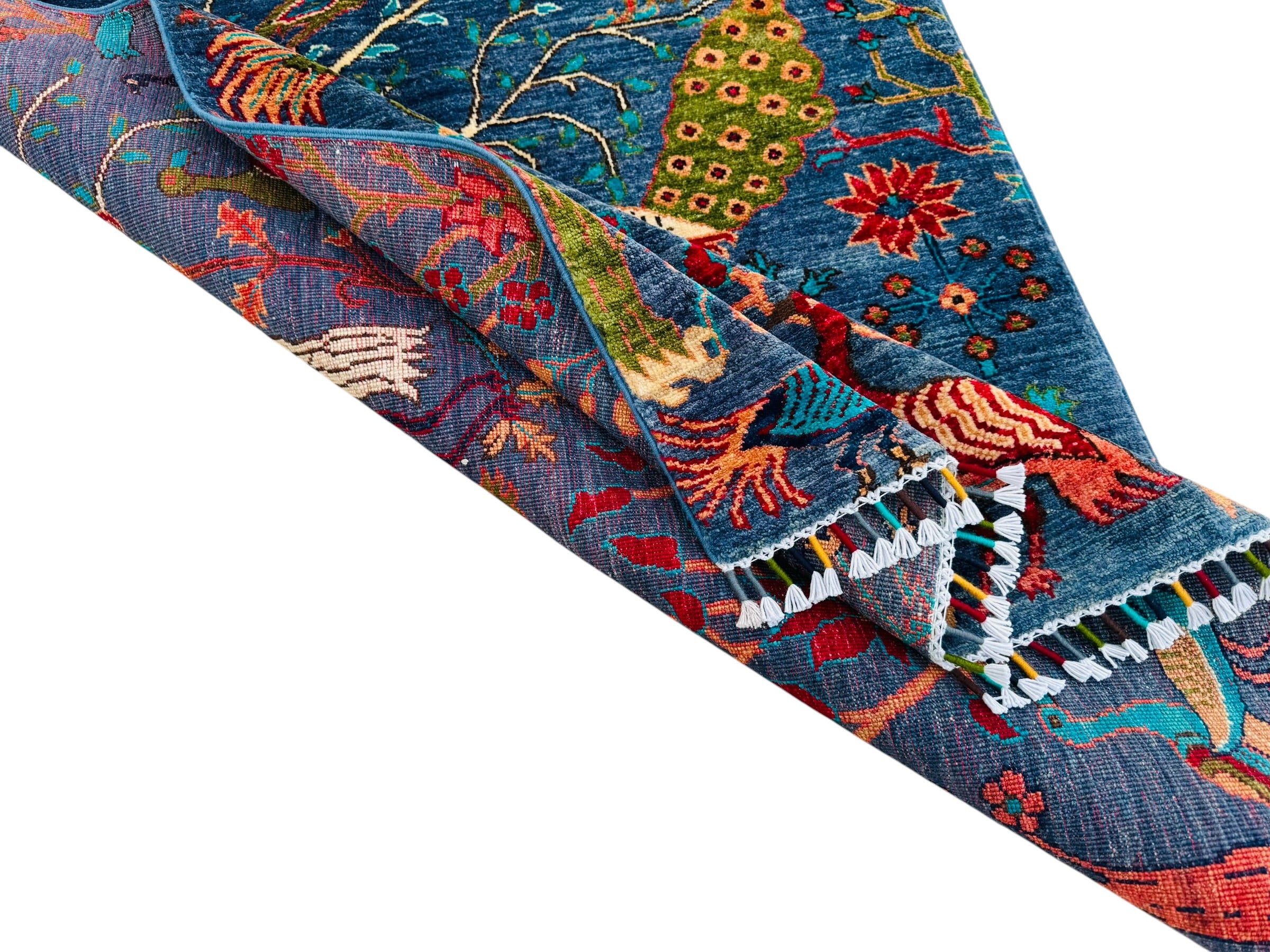 Handmade Chobi Pictorial Wool Rug   150 CM x 97 CM  SK#2019