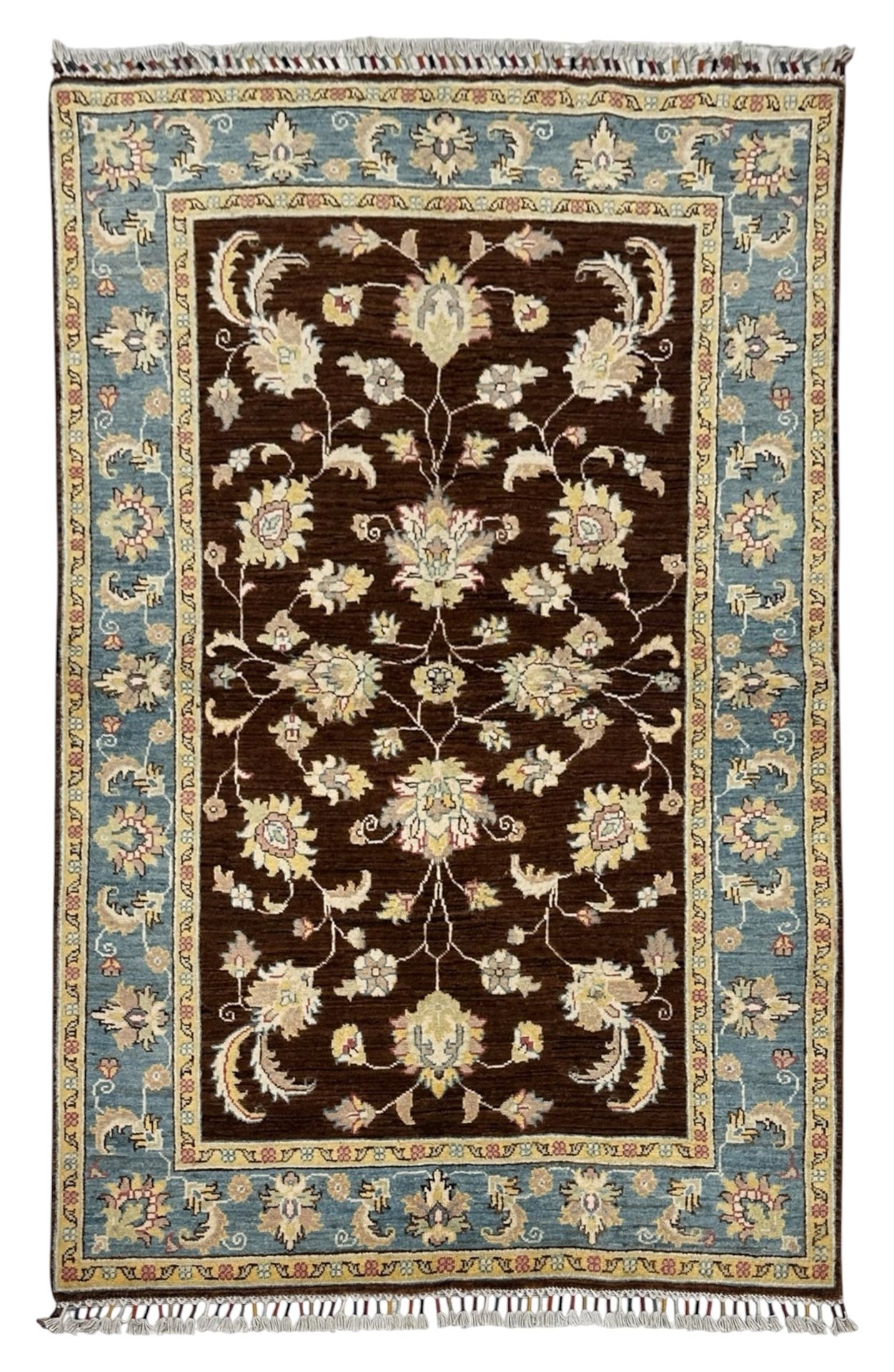 Hand-Knotted Chobi Wool Rug 195 CM  x 122 CM SK#2020