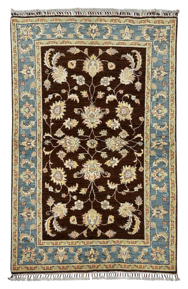 Hand-Knotted Chobi Wool Rug 195 CM  x 122 CM SK#2020