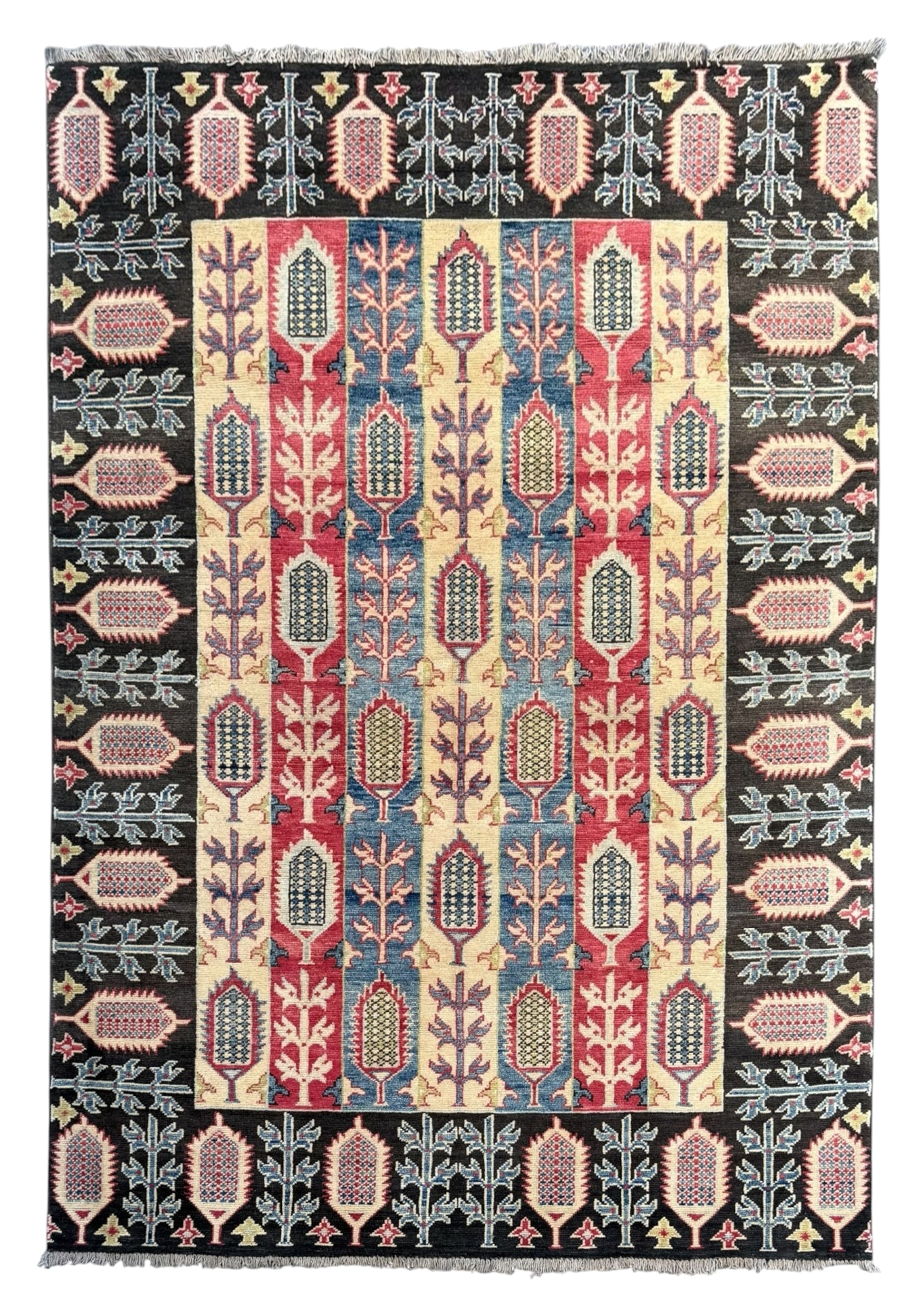 Handmade Chobi Wool Rug, 200 CM  x 150 CM 