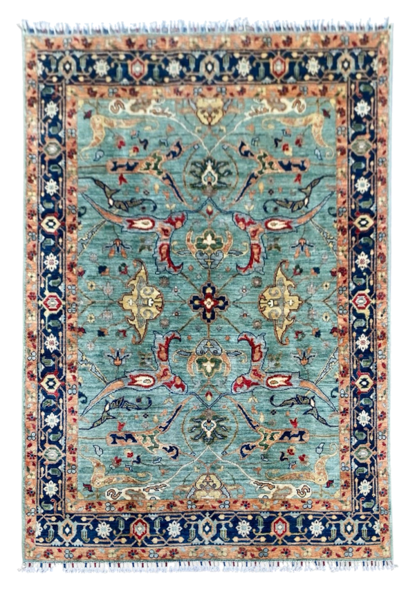Hand Knotted Chobi Wool Rug | 201 CM x 149 CM SK#1378
