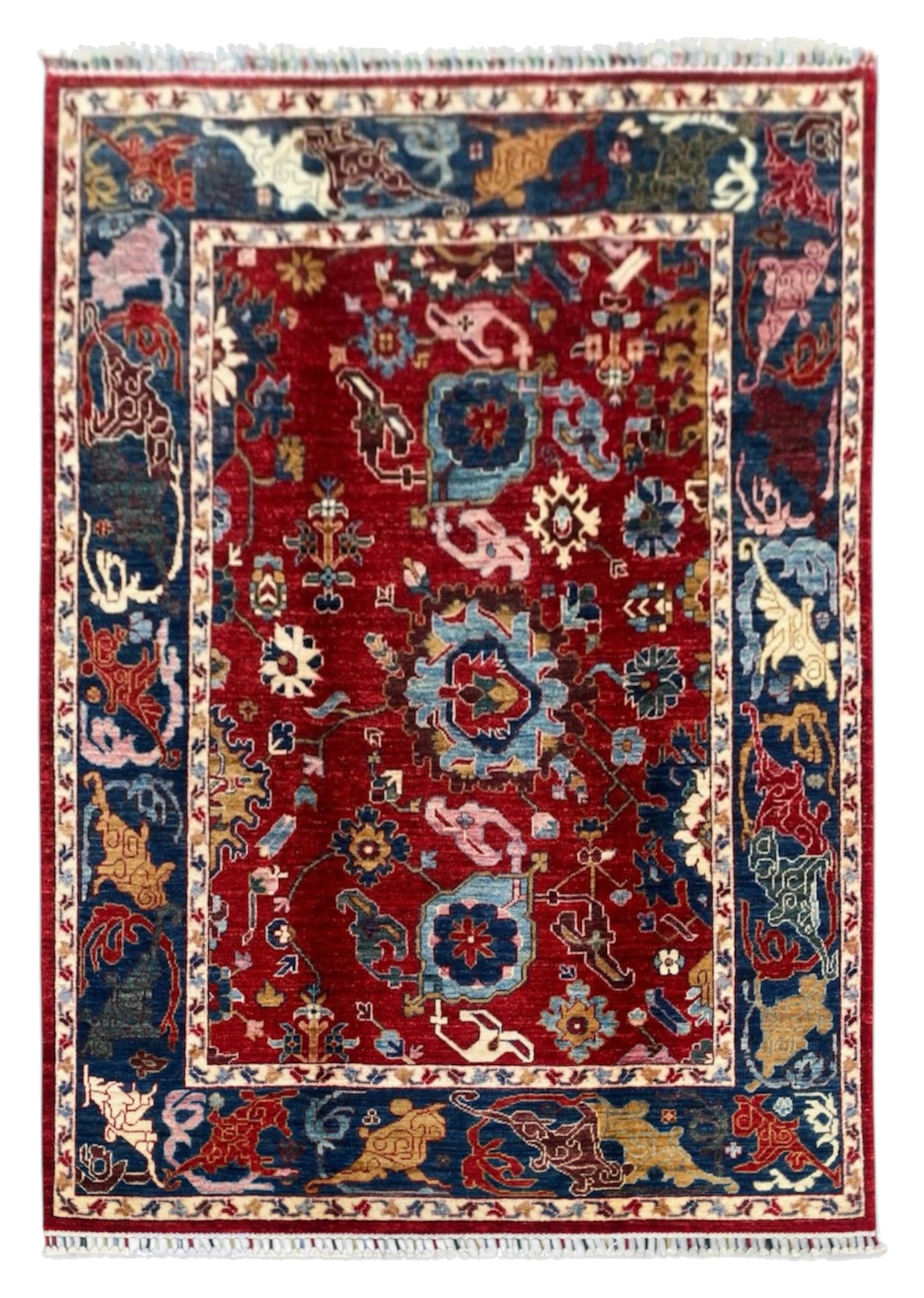 Hand Knotted Chobi Wool Rug | 204 CM x 149 CM SK#1379