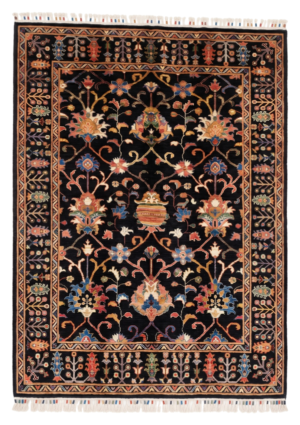 Hand Knotted Chobi Wool Rug  202 CM x 150 CM SK# 1382