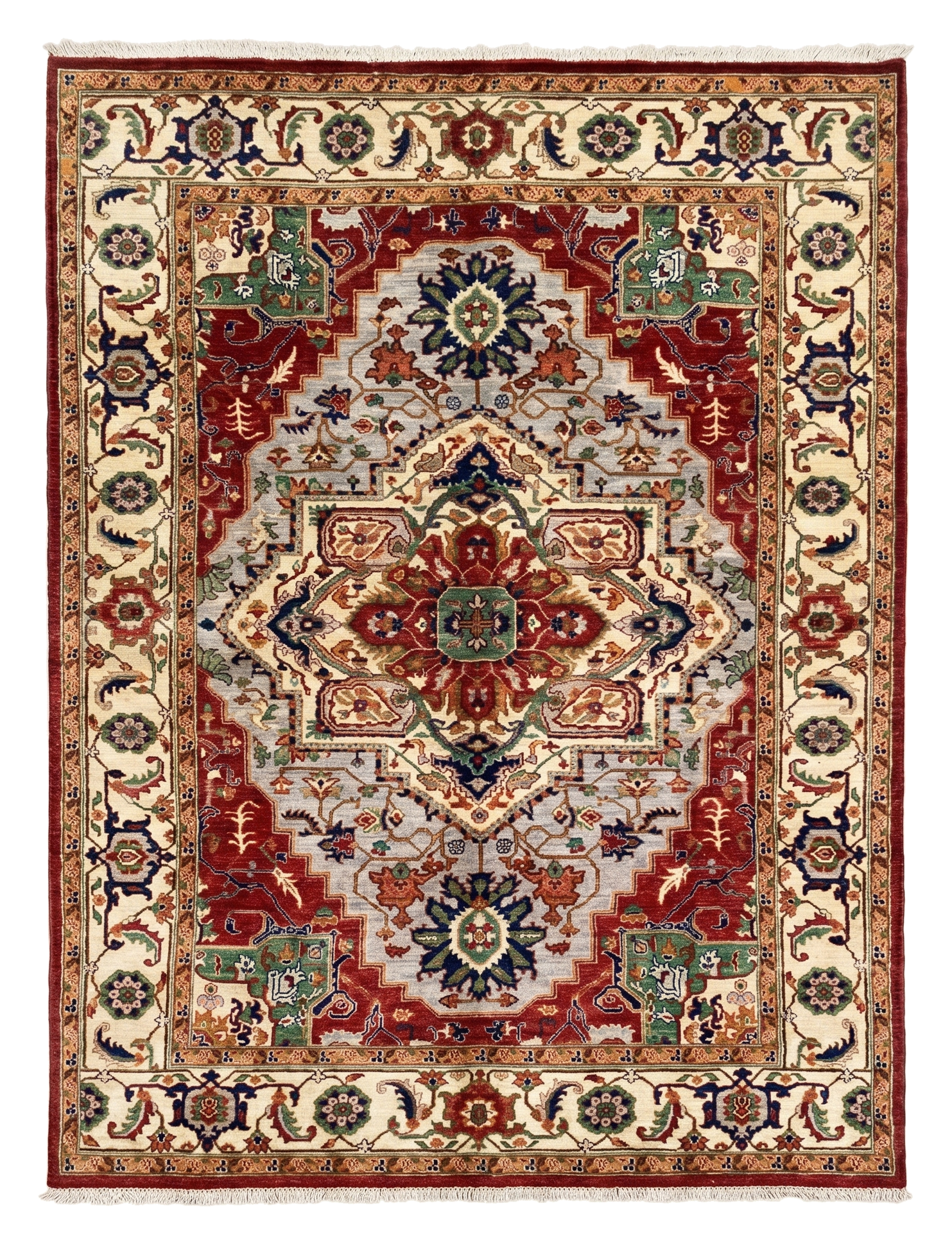 Hand Knotted Chobi Wool Rug  340 CM x 208 CM SK#365