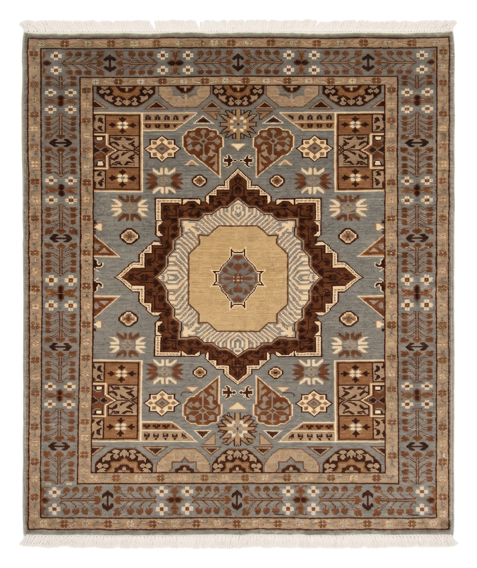 Hand Knotted Chobi Wool Rug  120 CM x 75 CM SK#368