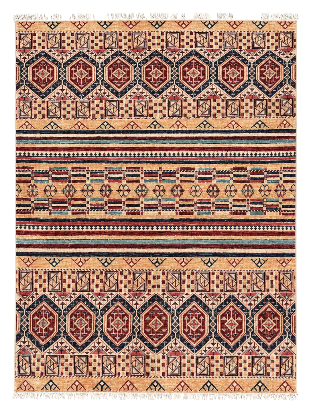 Hand Knotted Chobi Wool Rug  207 CM x 153 CM SK#370