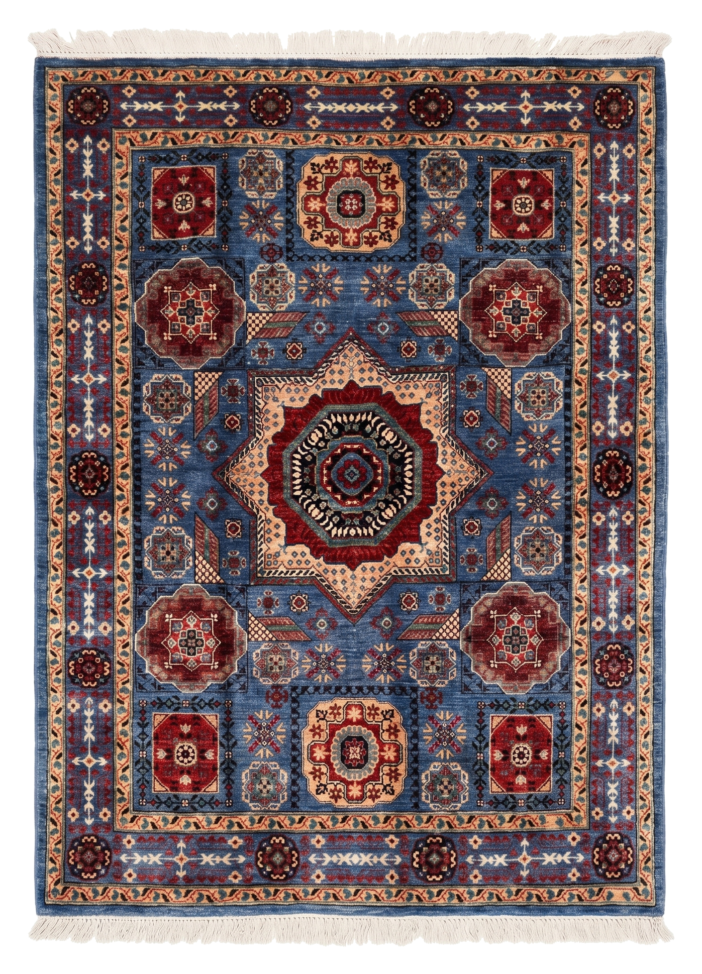 Hand Knotted Chobi Wool Rug 199 CM x 148 CM