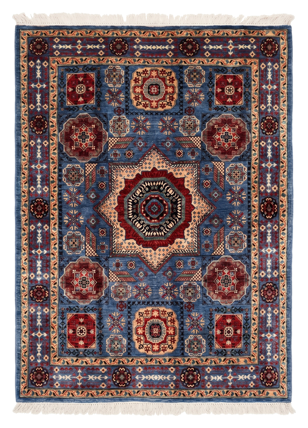 Hand Knotted Chobi Wool Rug 199 CM x 148 CM