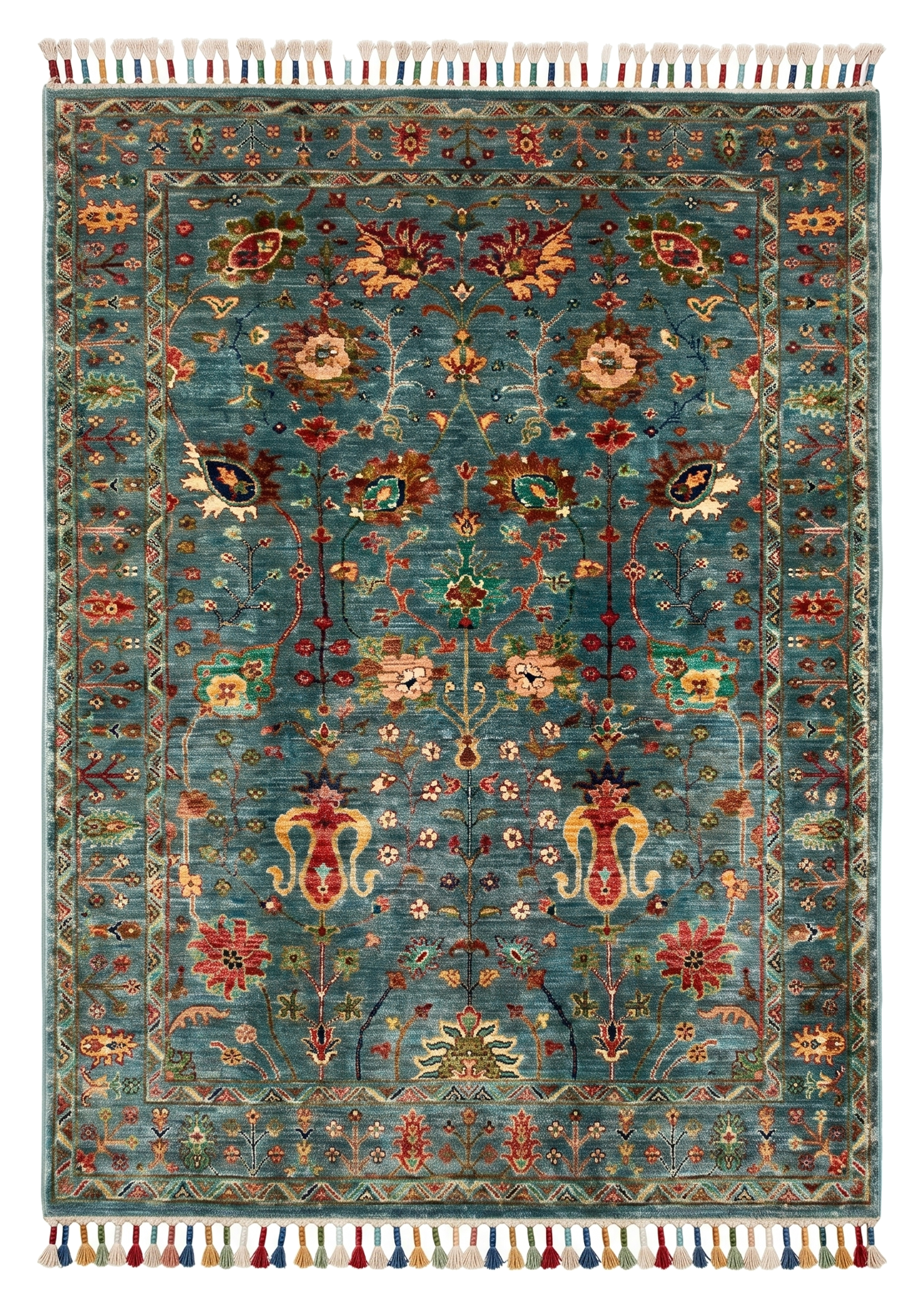 Hand Knotted Chobi Wool Rug 215 CM x 153 CM