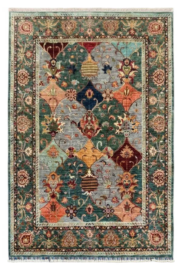 Hand Knotted Chobi Wool Rug 206 CM x 148 CM