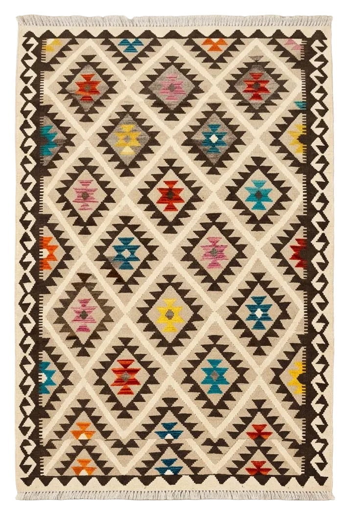 Handmade Flat Weave  Kilim Rug |198 CM x 149 CM KAS#91
