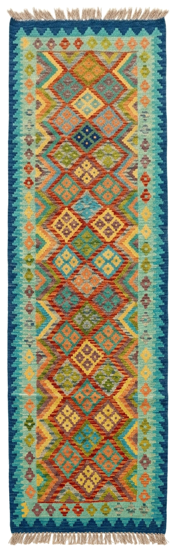 Handmade Flat Weave Kilim Rug 290 CM x 84 CM SK#1065