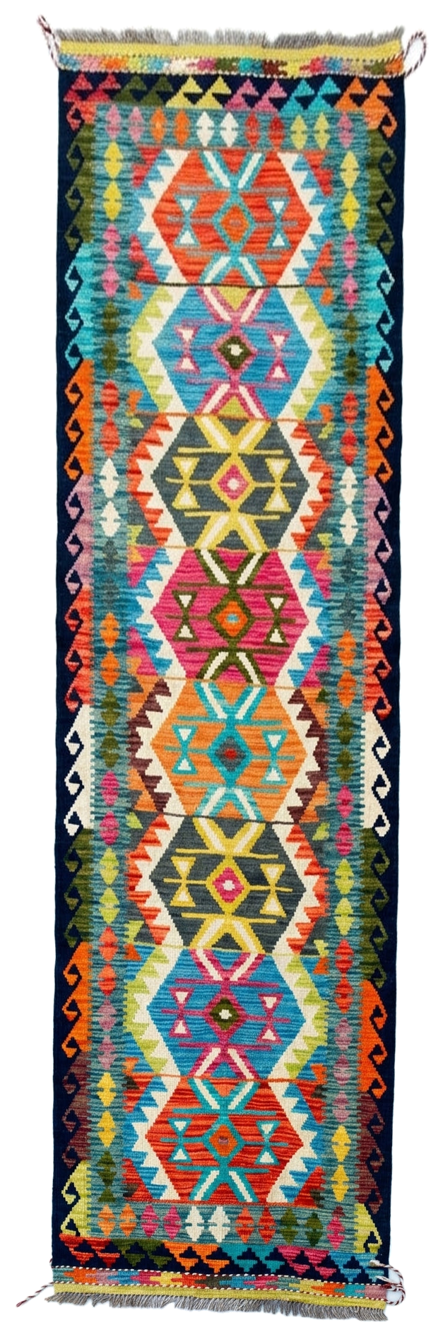 Handmade Flat Weave Kilim Rug 303 CM x 83 CM SK#1061